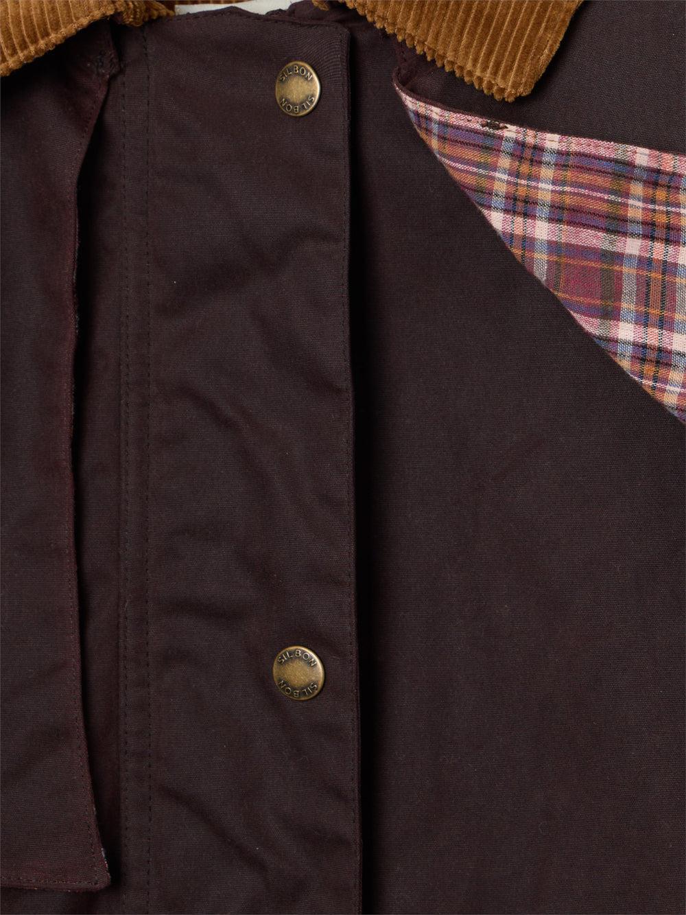 Parka larga encerada marron