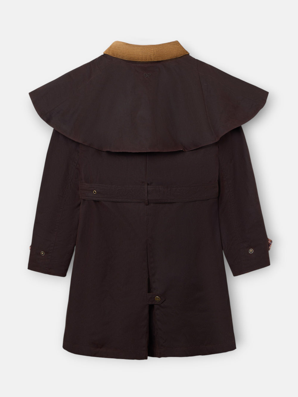 Parka larga encerada marron