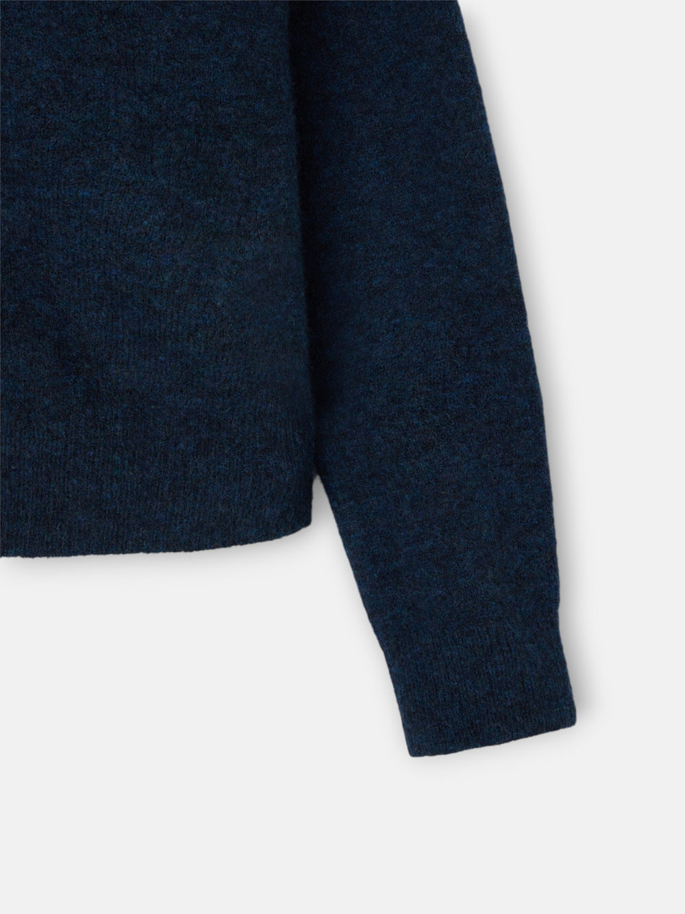 Cardigan à col boutonné contrasté bleu marine