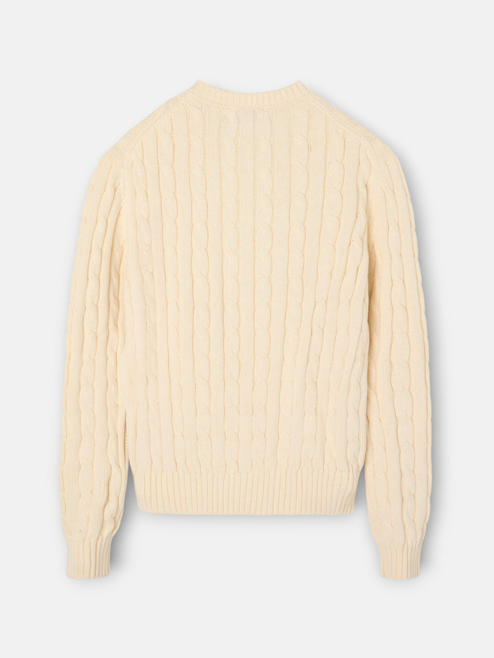 Pull écru en maille huit