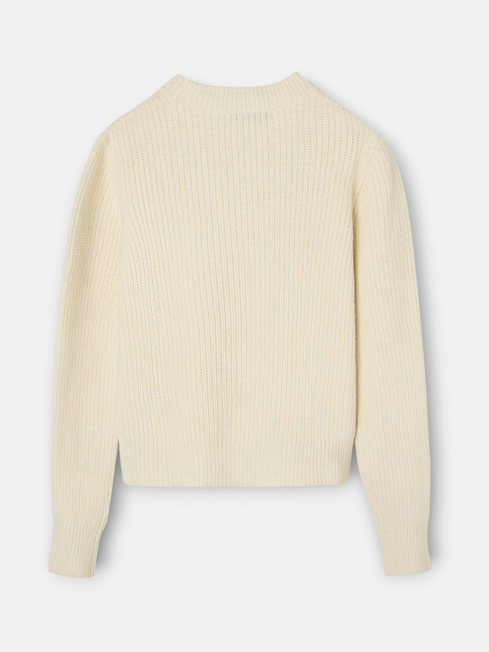 Camisola crua com flores bordadas