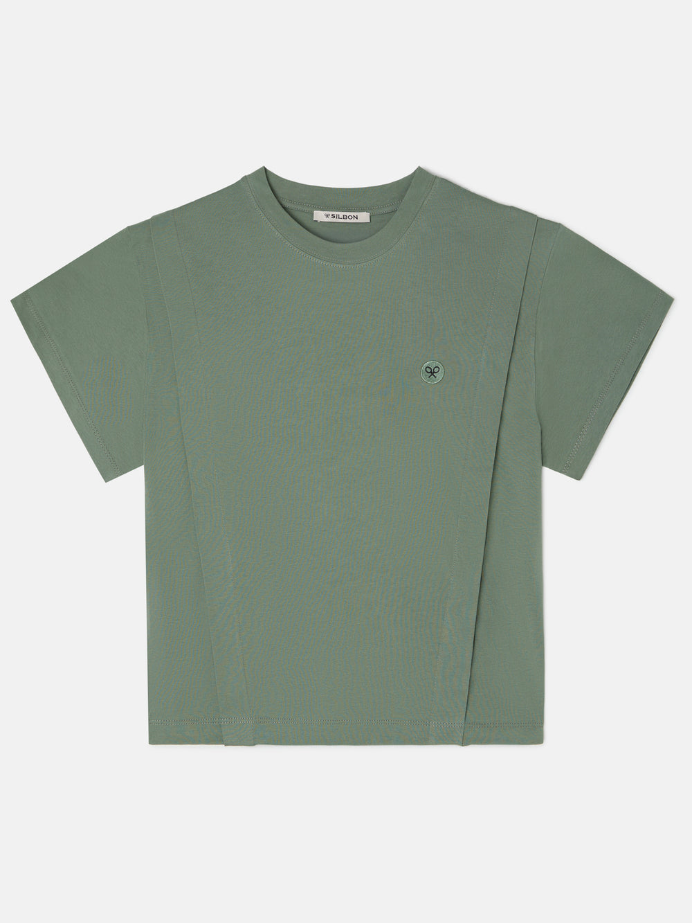 T-shirt mulher ombreiras verde