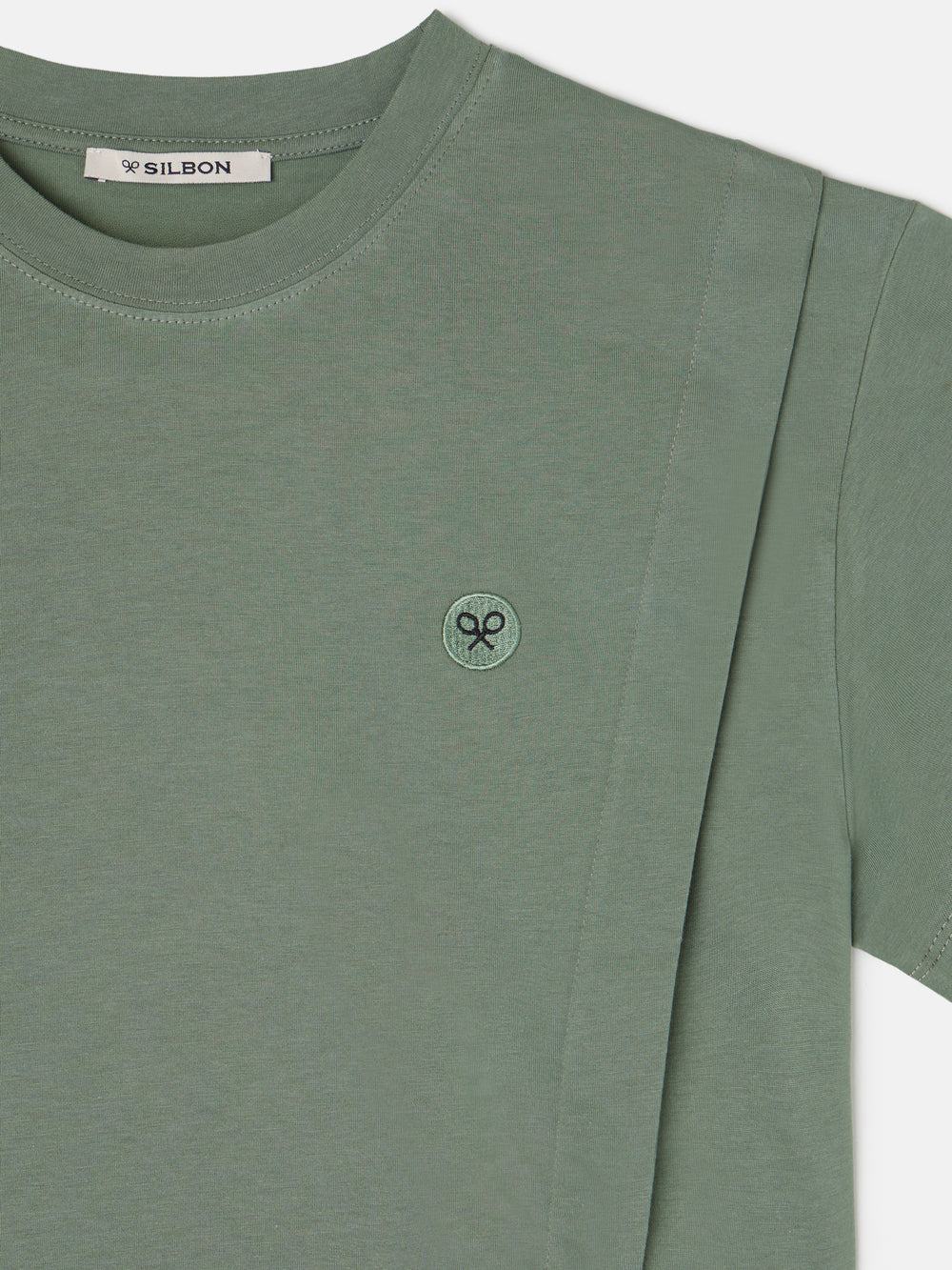 T-shirt mulher ombreiras verde