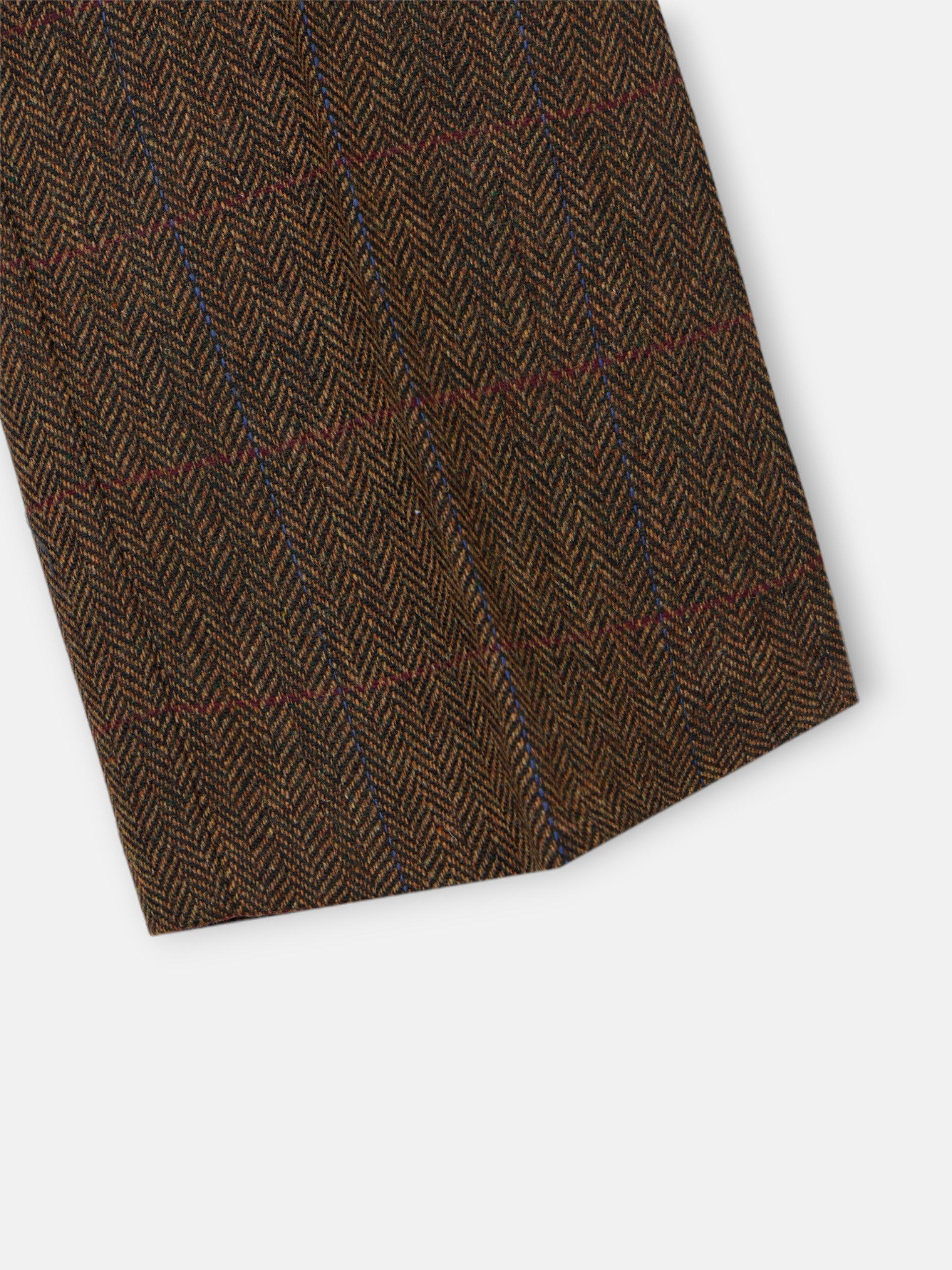 Brown herringbone dress pants