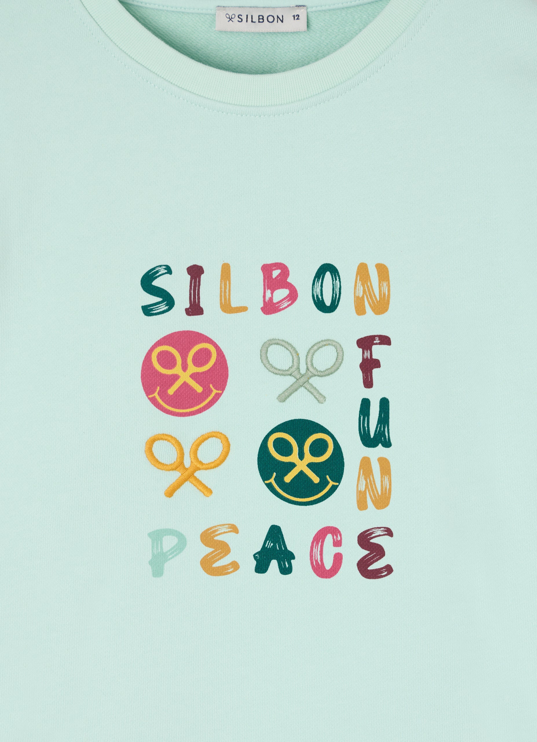 Sudadera girl fun and peace verde
