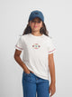 Camiseta girl raqueta etnica multicolor blanca