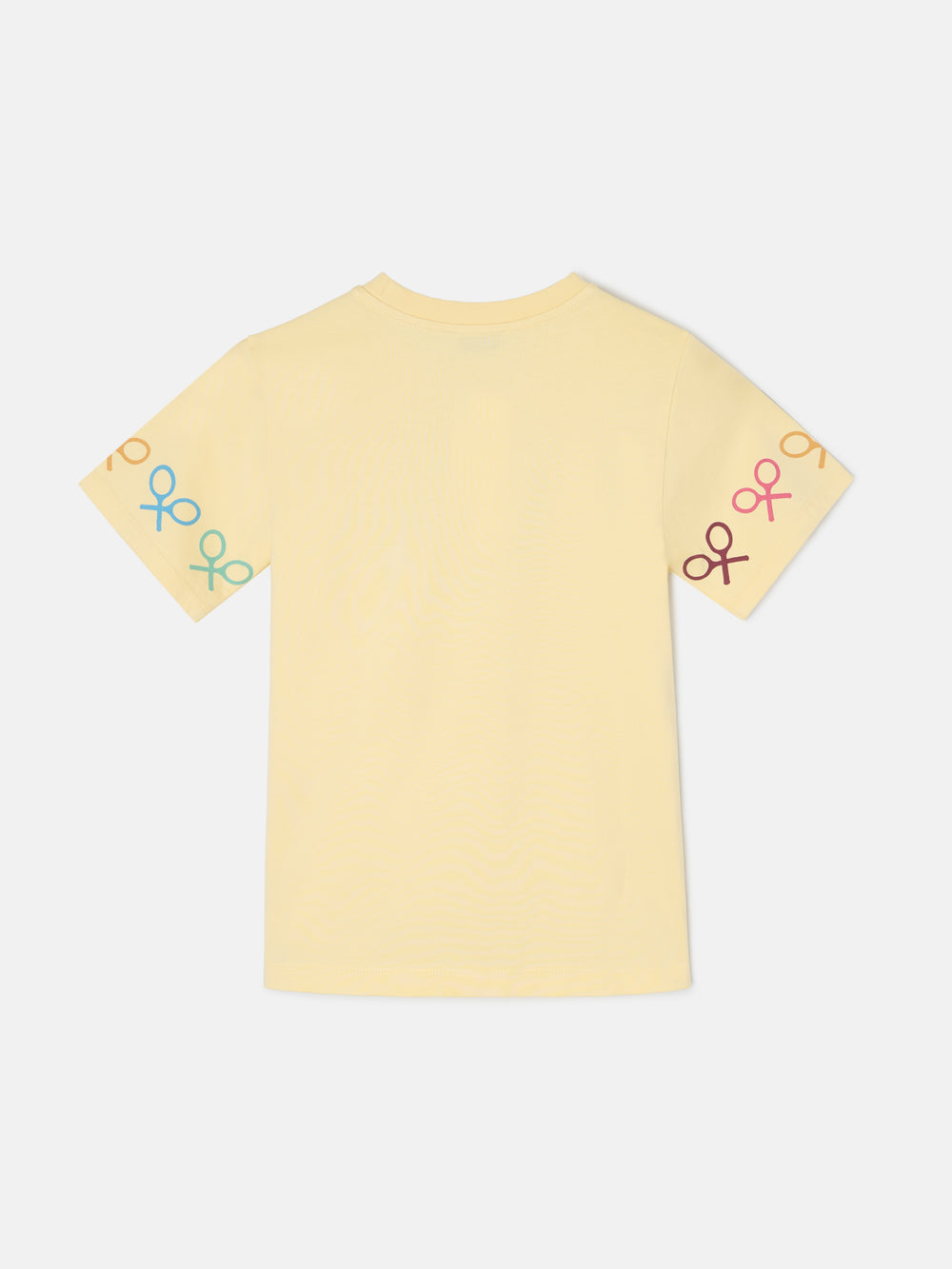 T-shirt menina raquetes multicolor amarelo