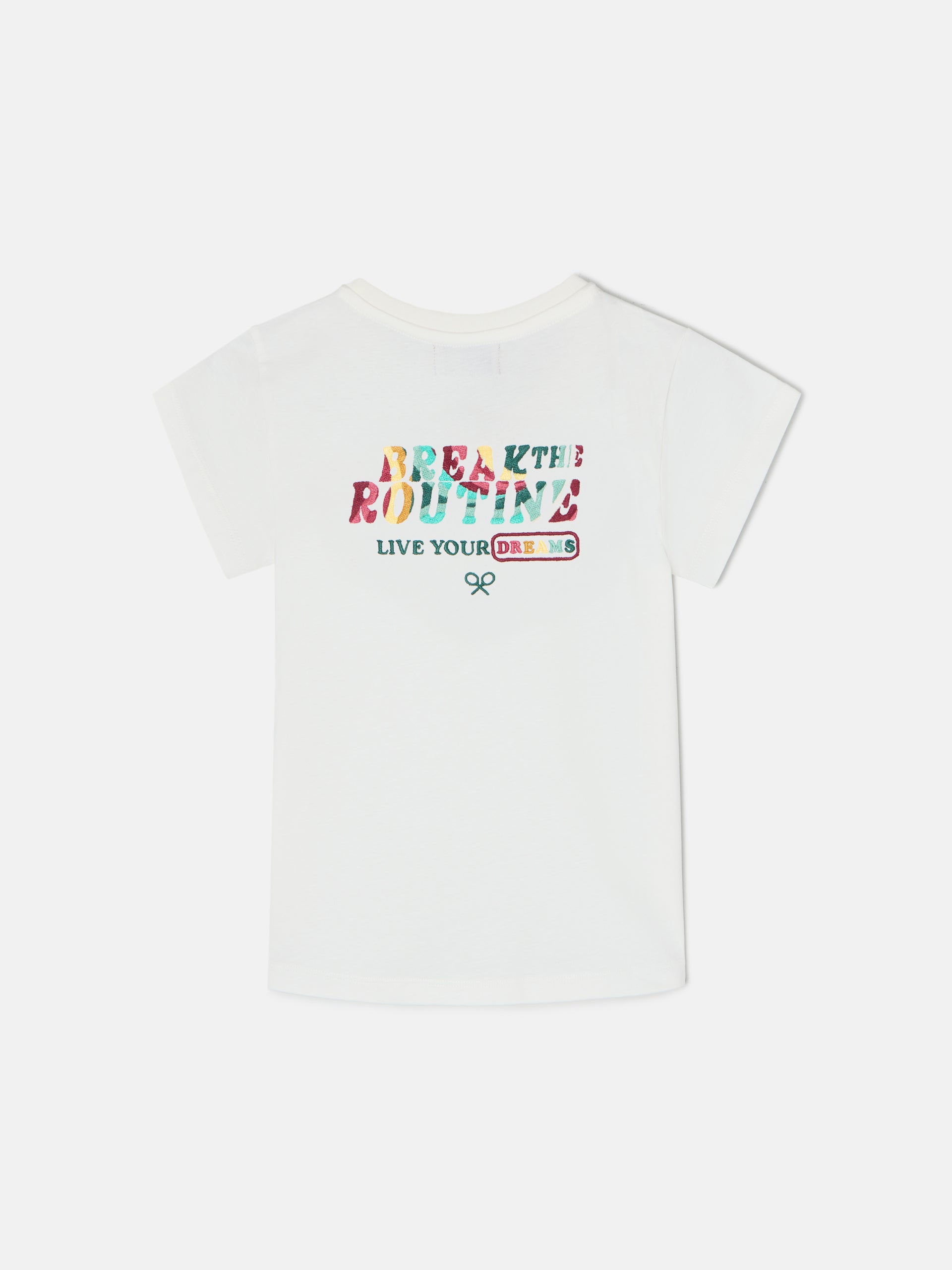 Camiseta girl break the routine blanca