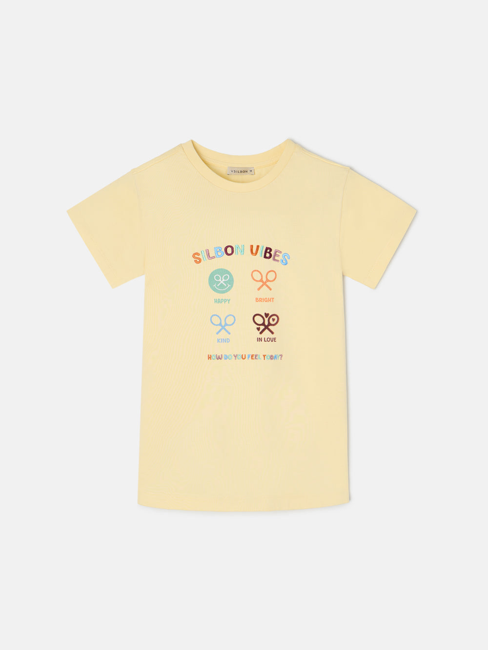 T-shirt girl silbon vibes amarela