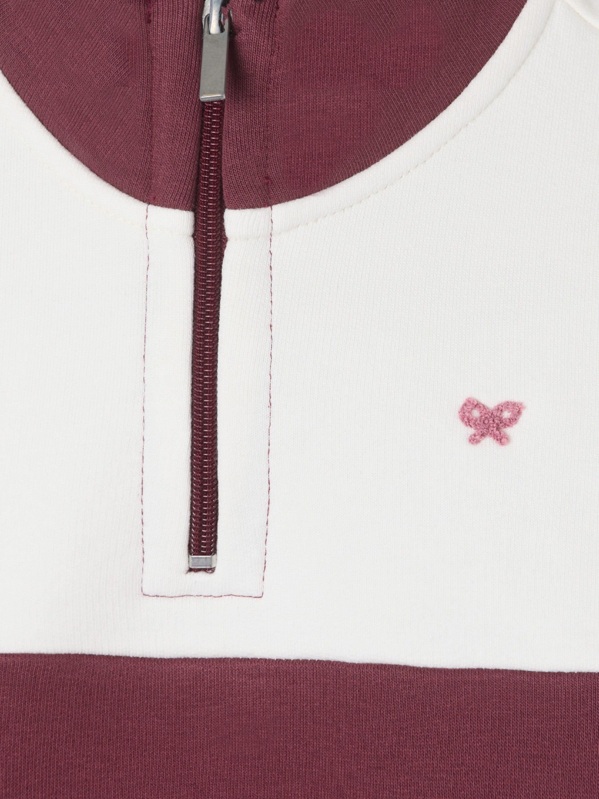 Sudadera girl tricolor rosa y blanca