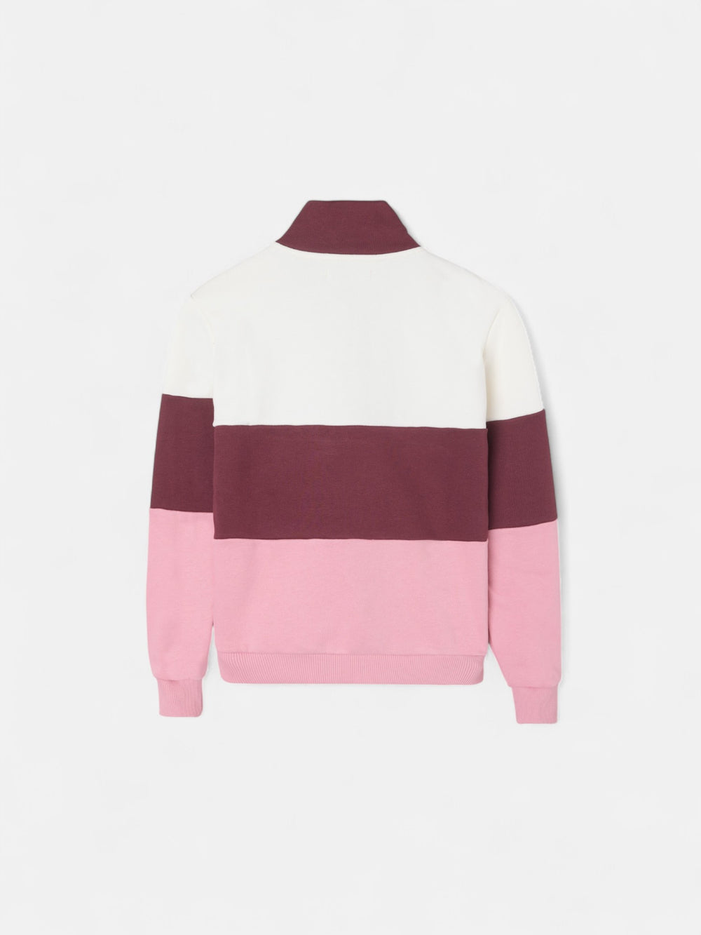 Sudadera girl tricolor rosa y blanca