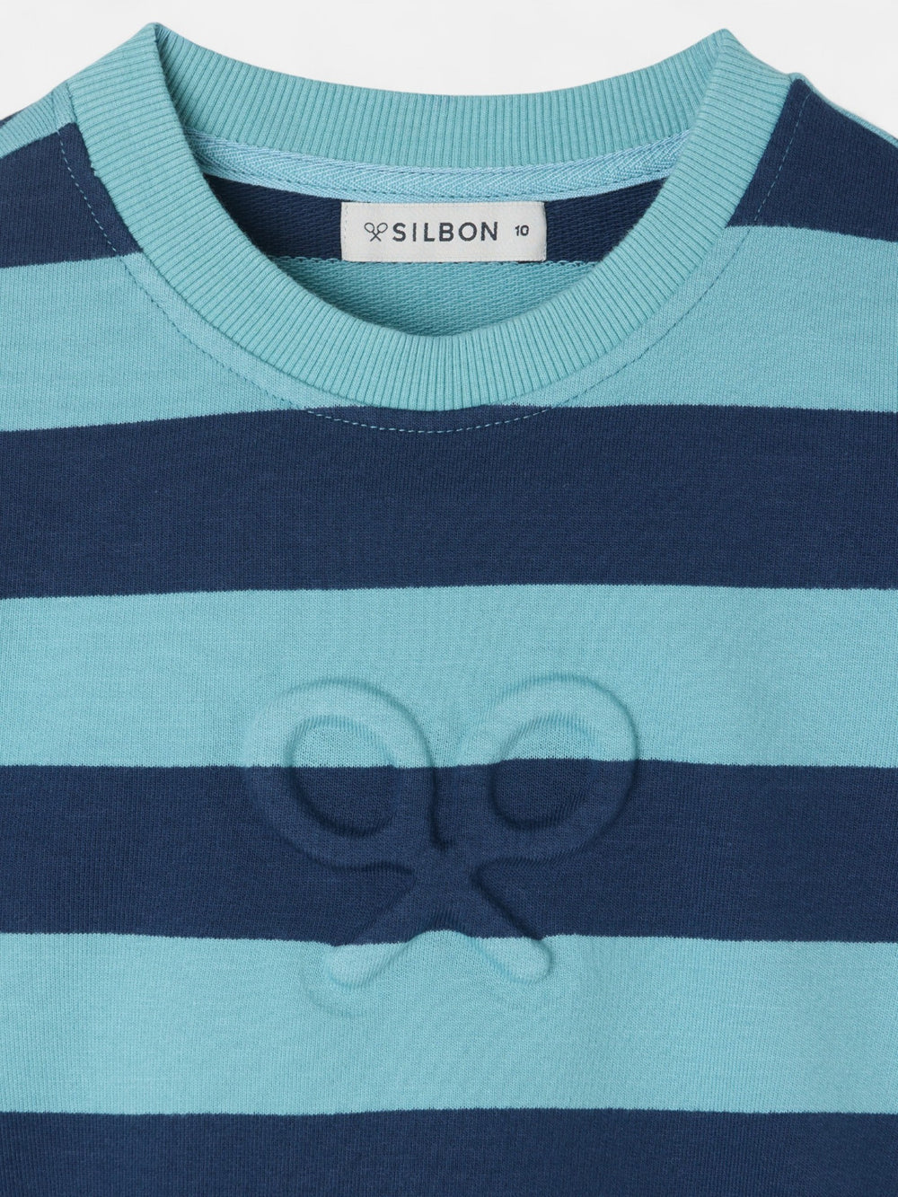 Sudadera girl hombreras rayas azules