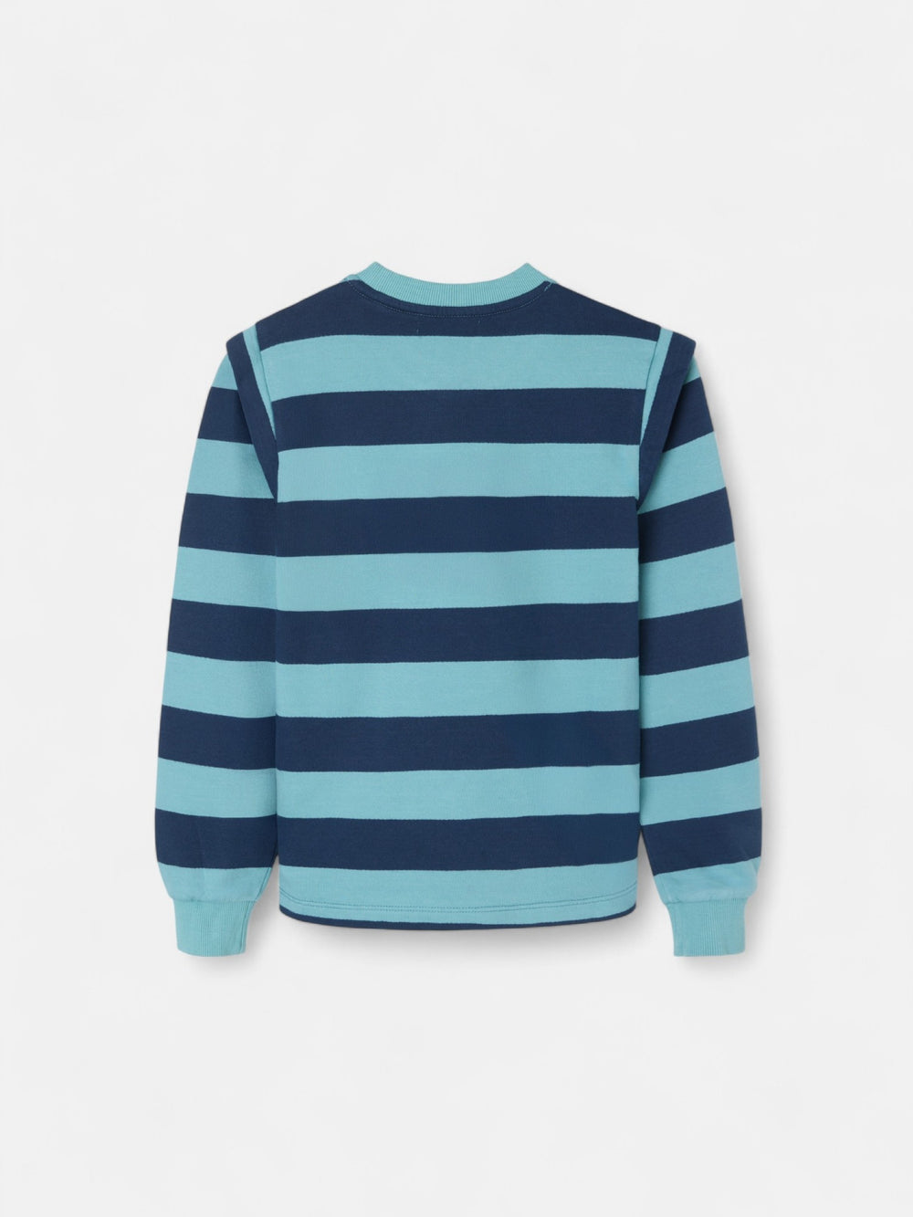 Sudadera girl hombreras rayas azules