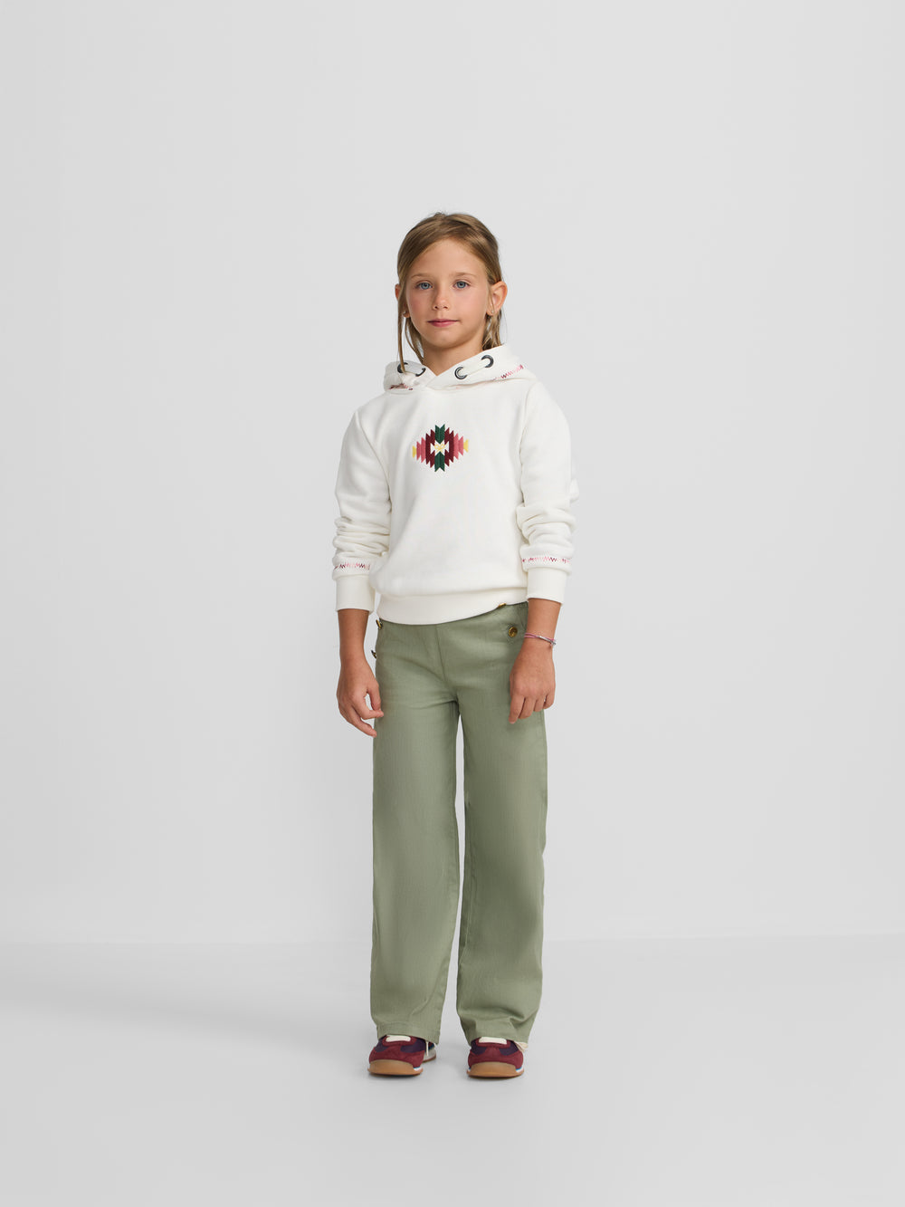 Sudadera girl etnica cruda