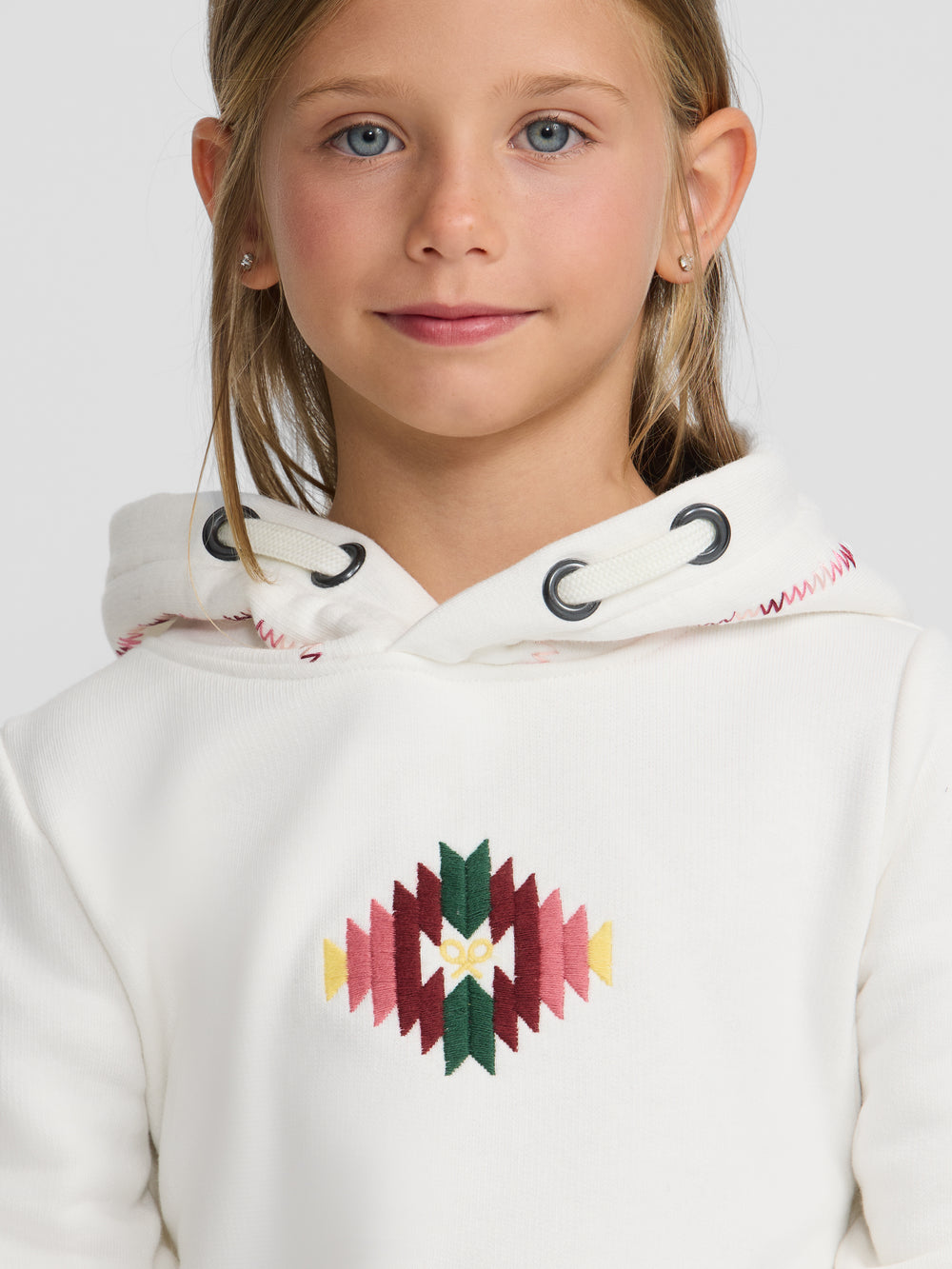 Sudadera girl etnica cruda