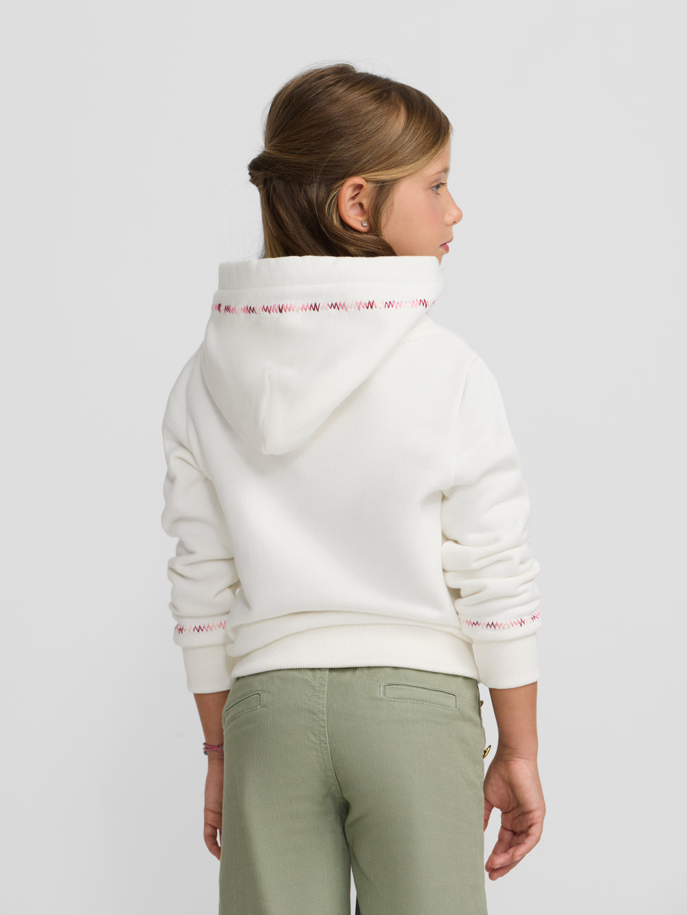 Sudadera girl etnica cruda