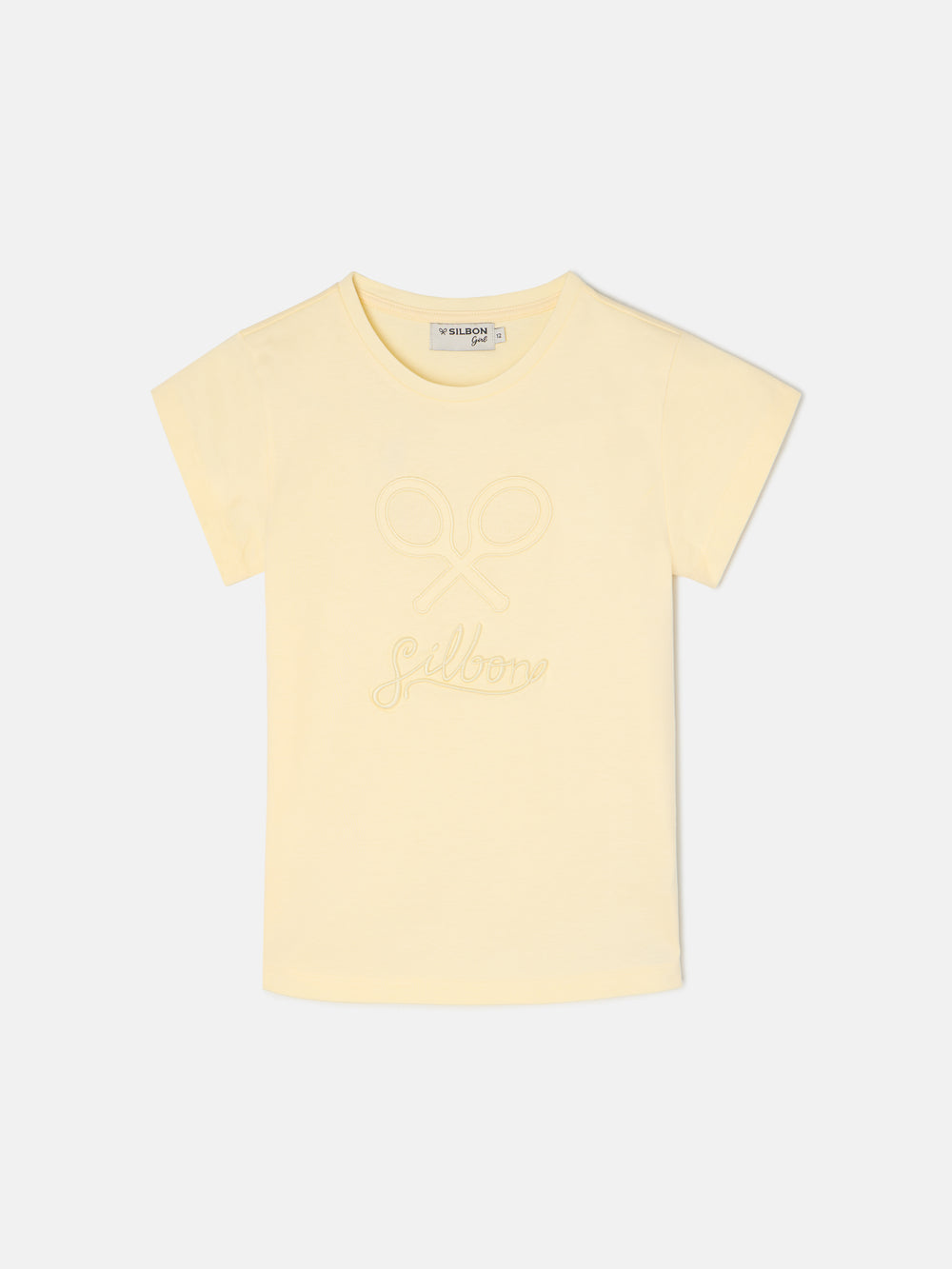 T-shirt clássica amarela para menina