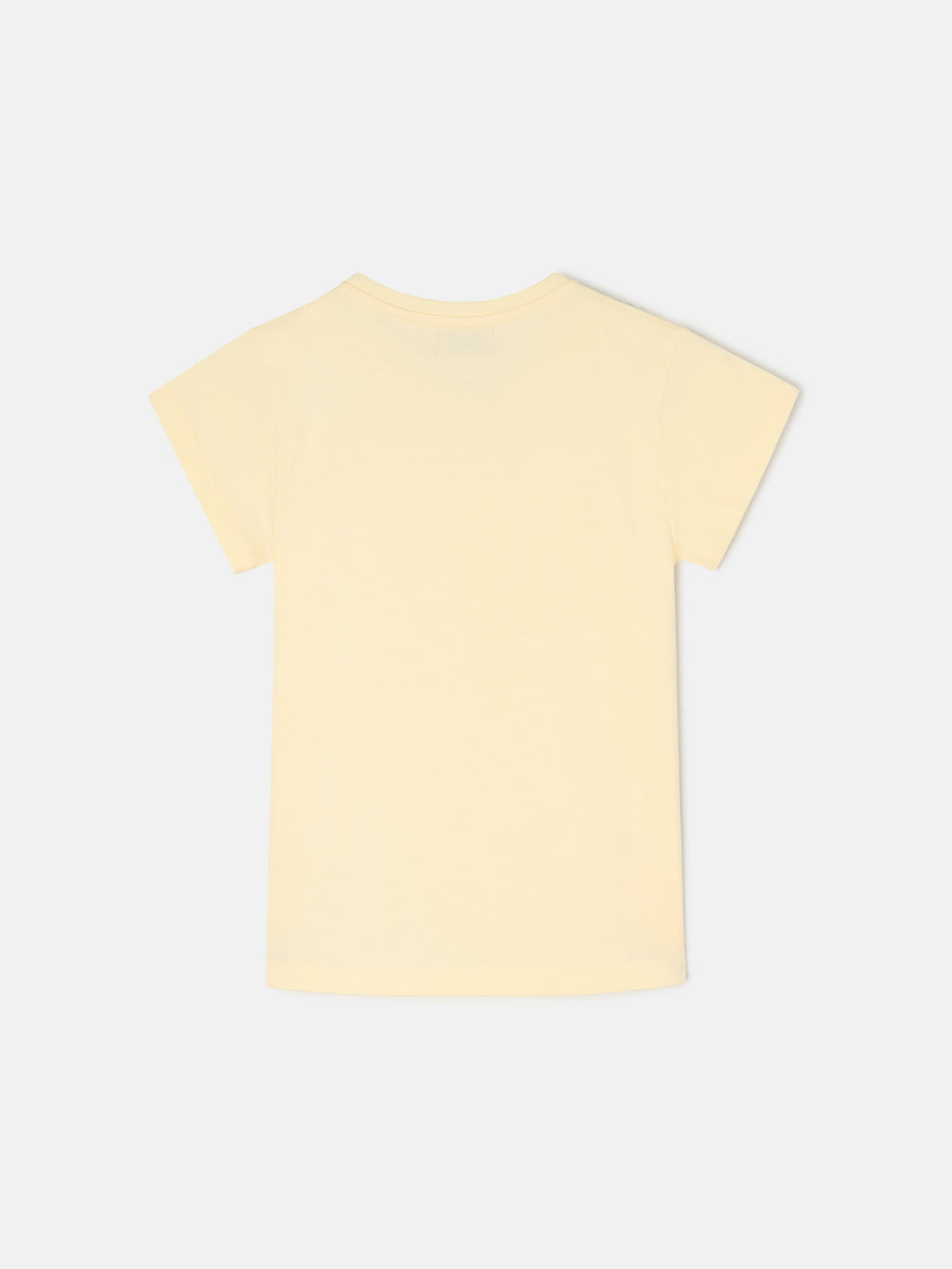 T-shirt clássica amarela para menina