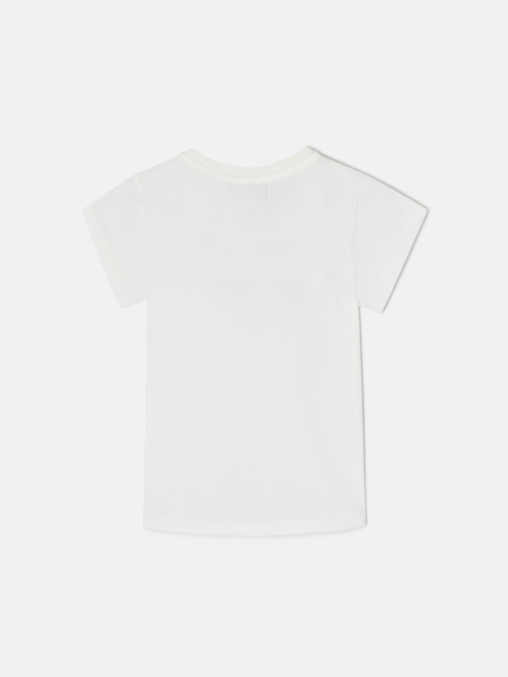 T-shirt girl letras silbon branca