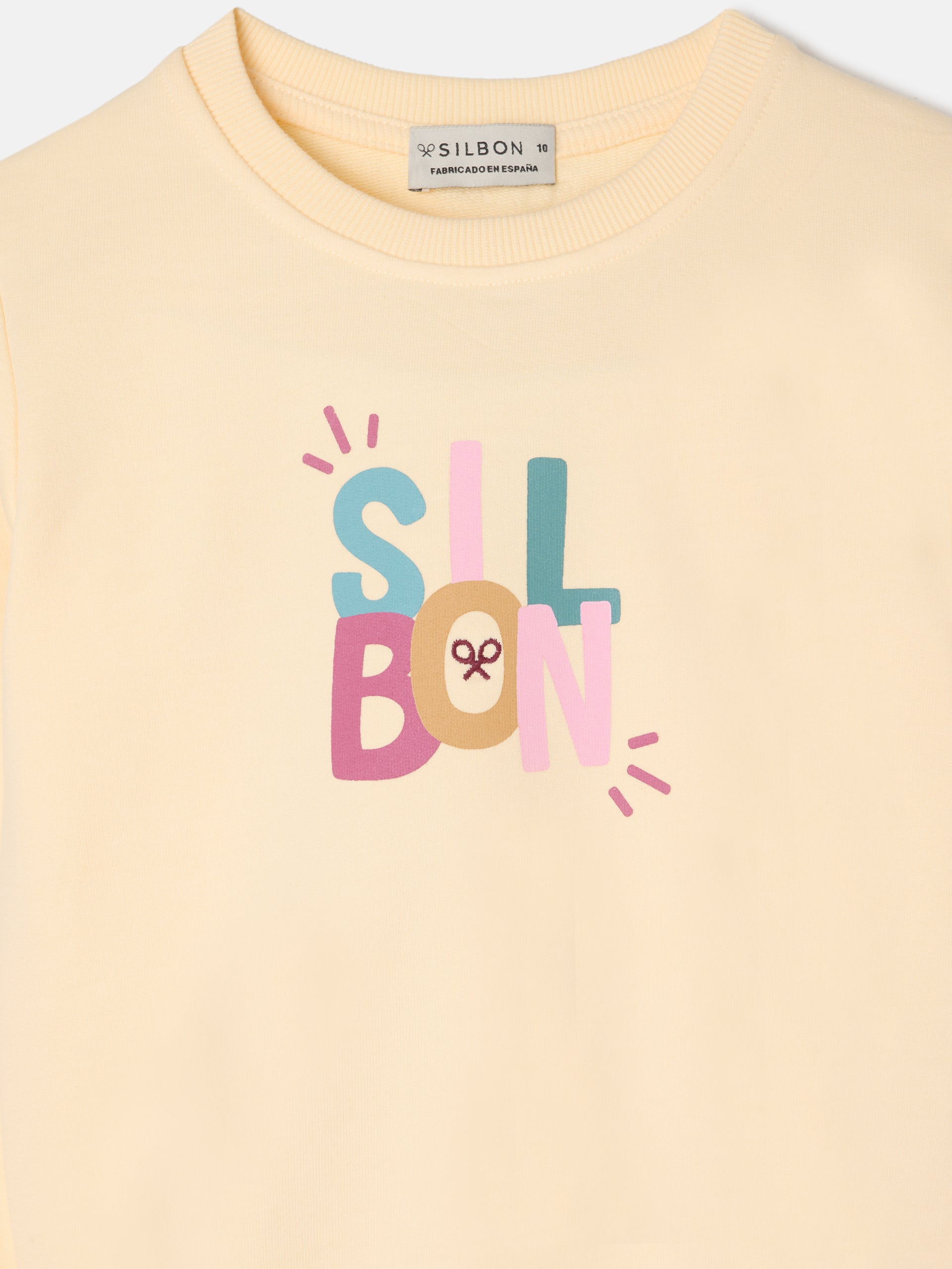 Sudadera girl silbon multicolor amarillo