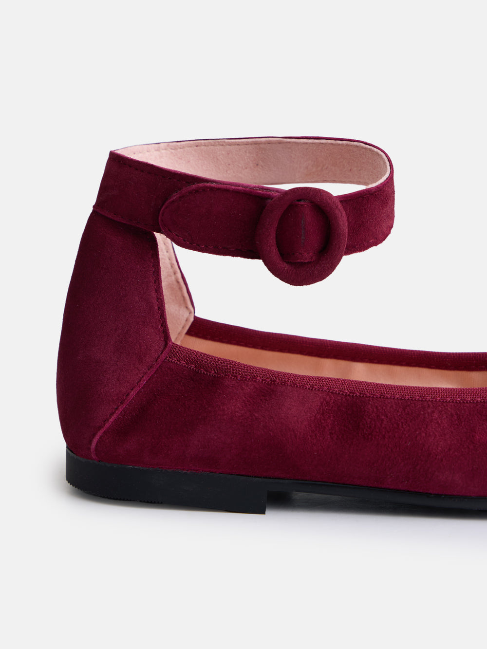 Girl's ballerinas with garnet bracelet detail