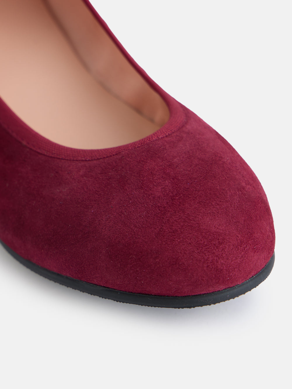 Girl's ballerinas with garnet bracelet detail