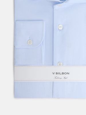 Chemise habillée à structure bleu ciel clair