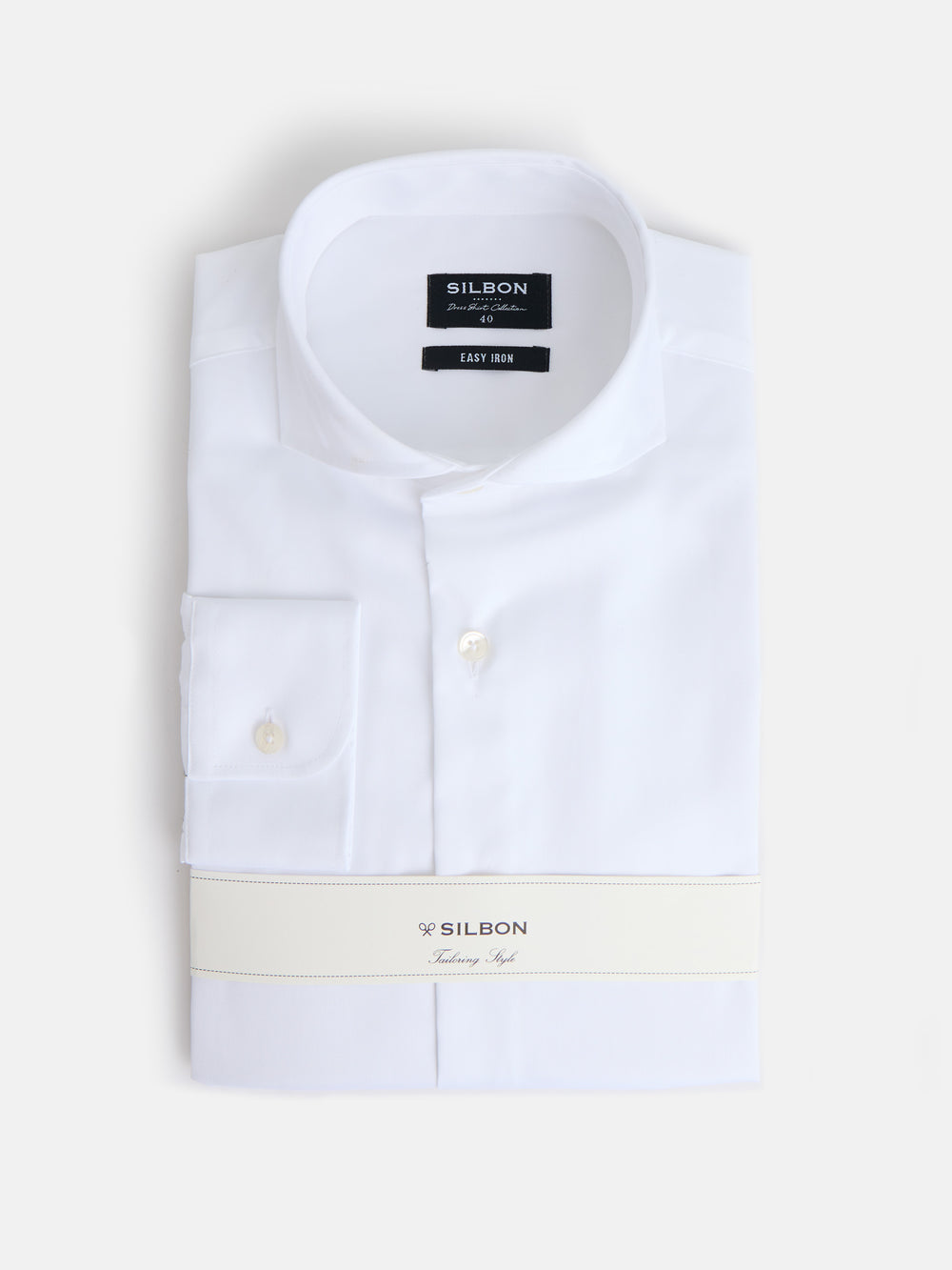 Camisa vestir easy iron puño simple blanca