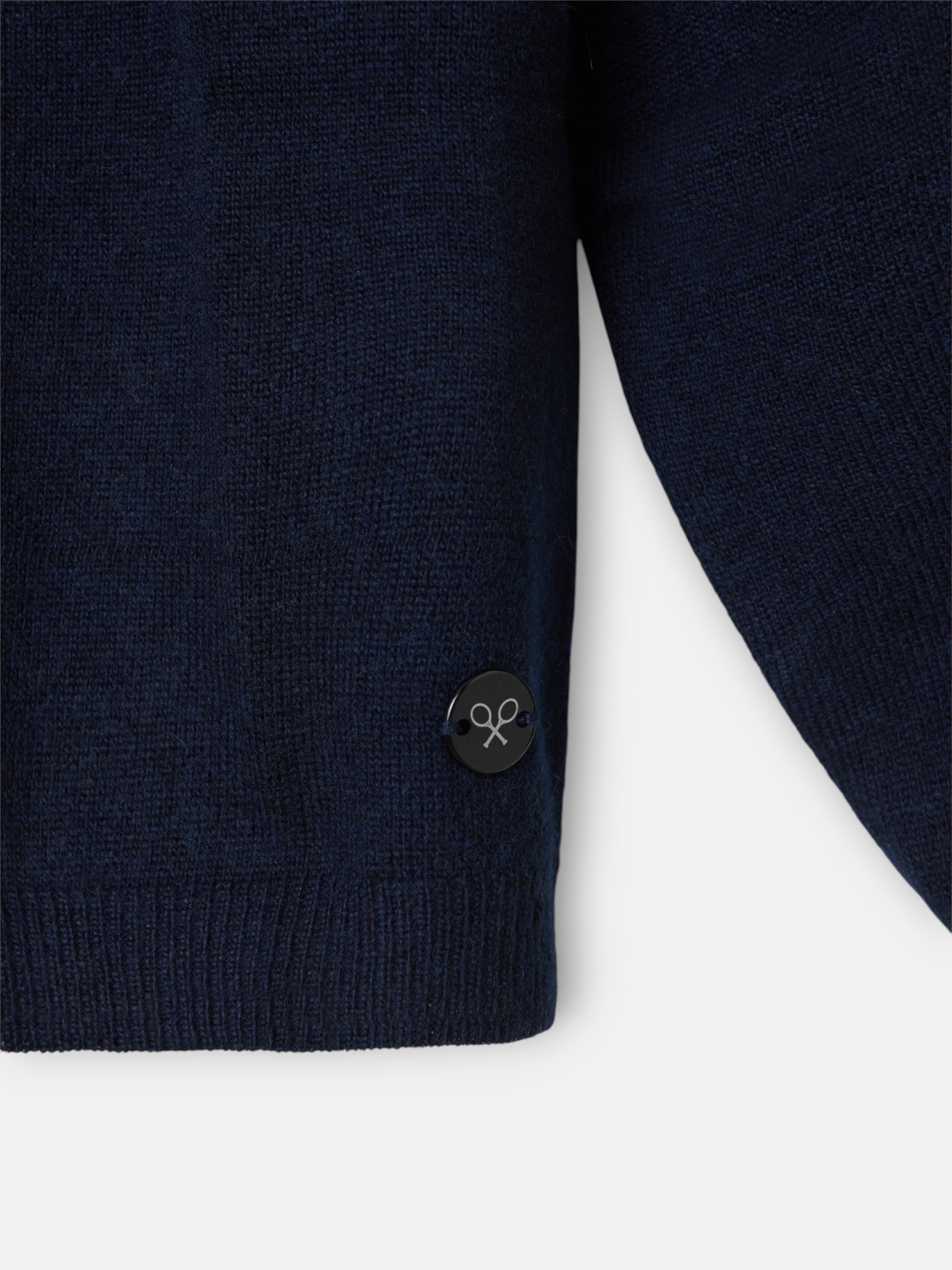 Cardigan girl punto volante marino