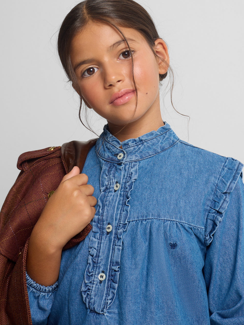 Vestido girl botones denim