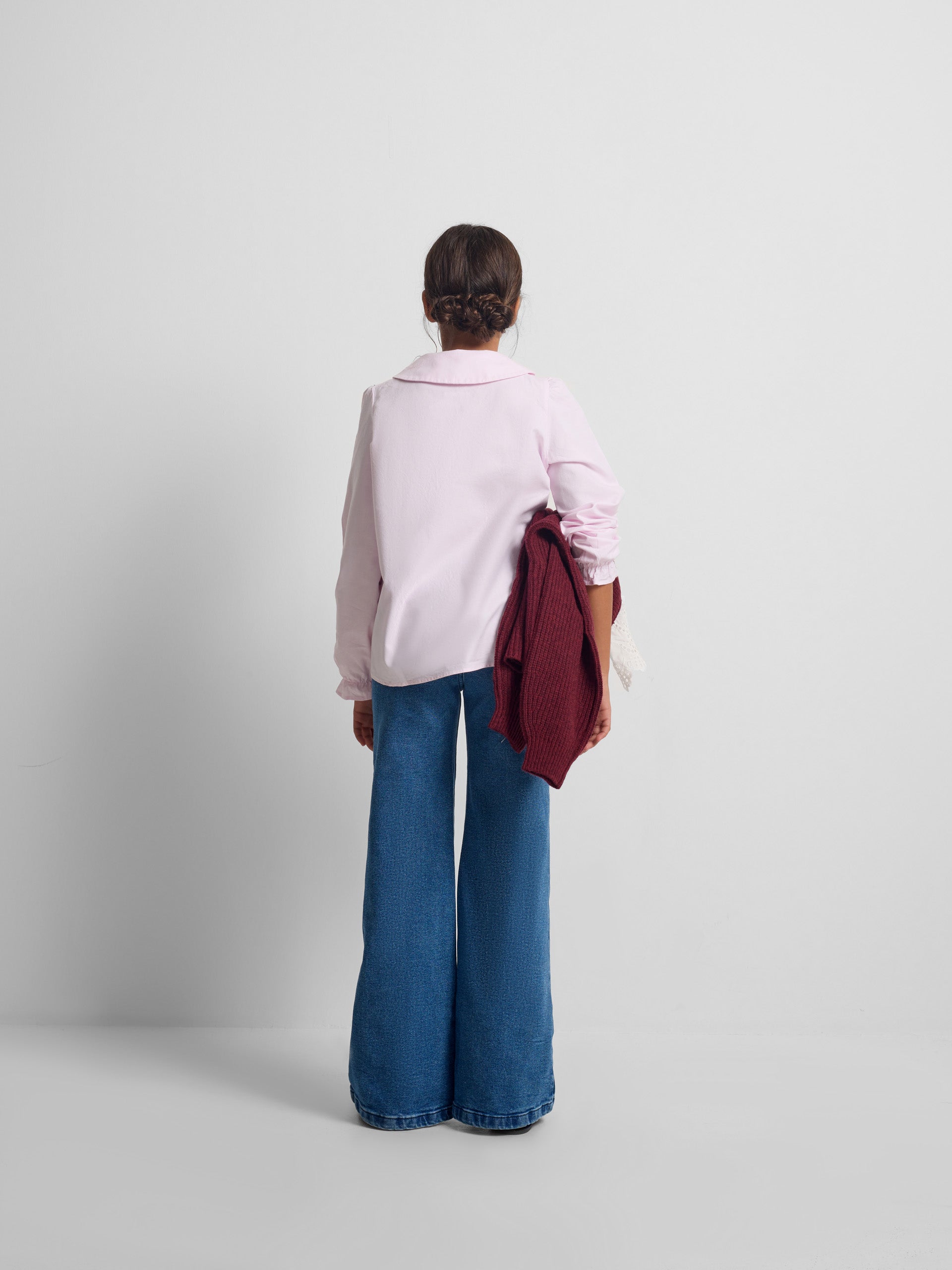 Blusa girl cuello bebe rosa