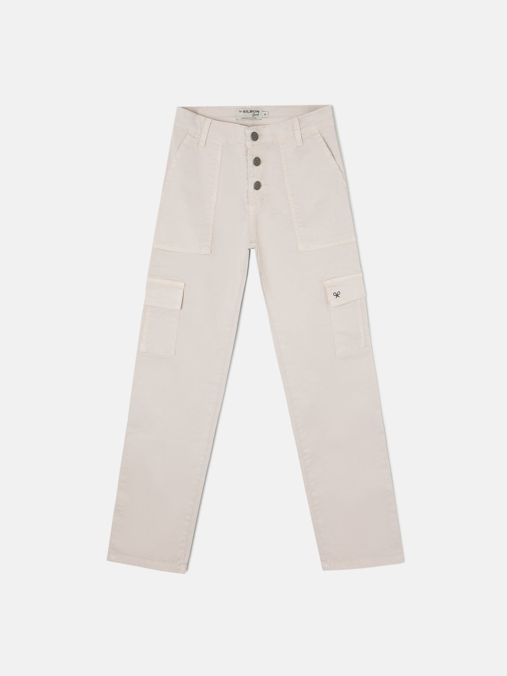 Pantalon girl cargo beige