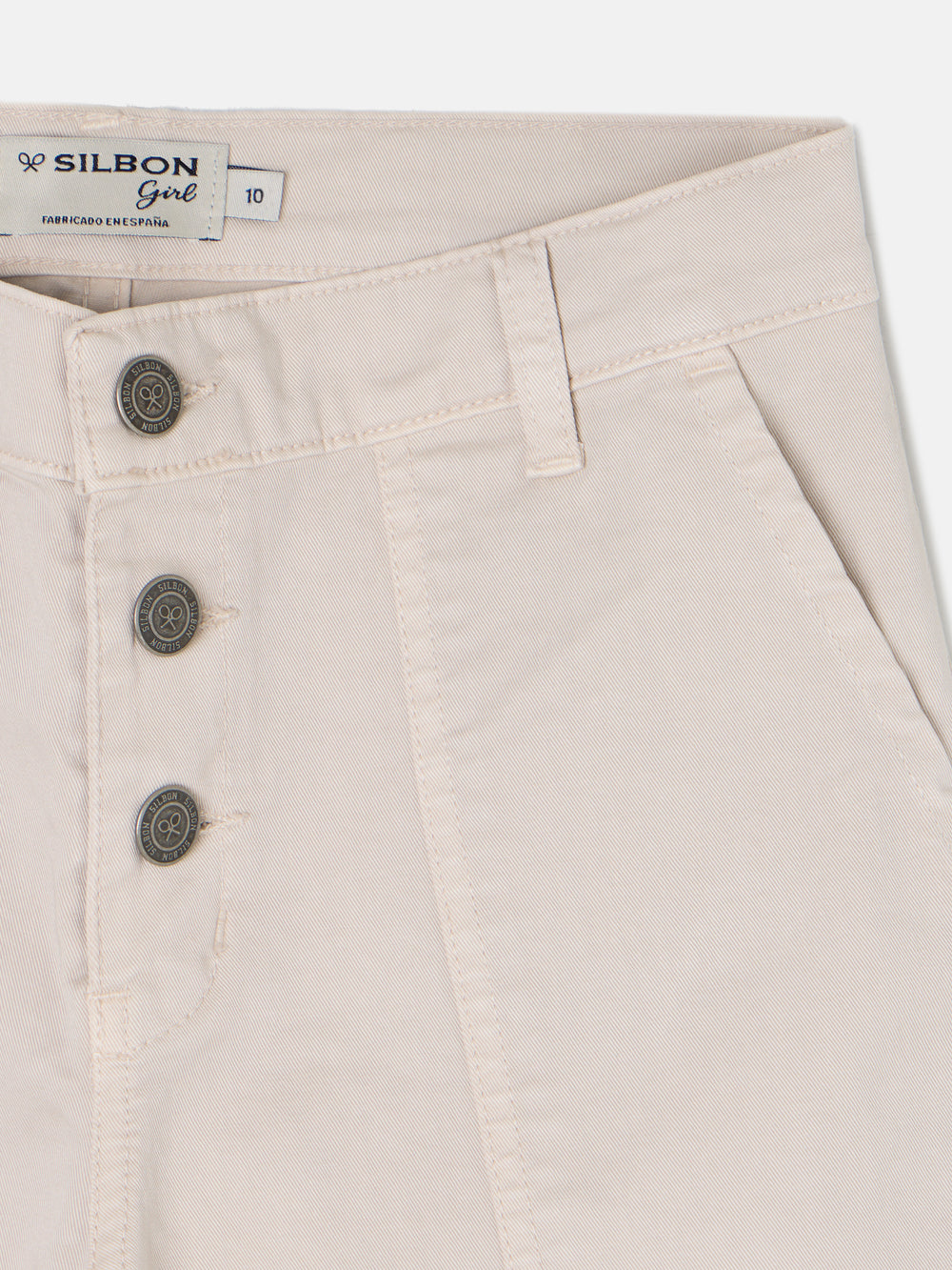 Pantalon girl cargo beige