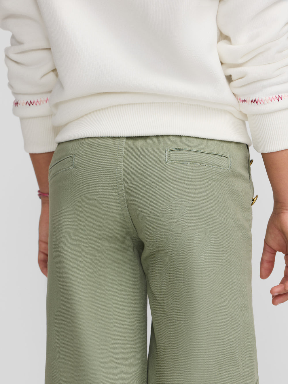 Pantalon girl marinero verde