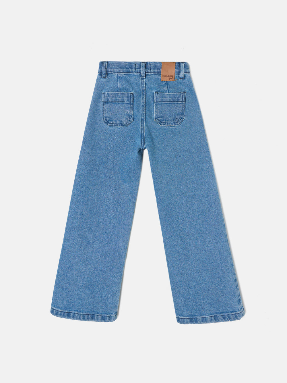 Pantalon girl bolsillos trenza denim