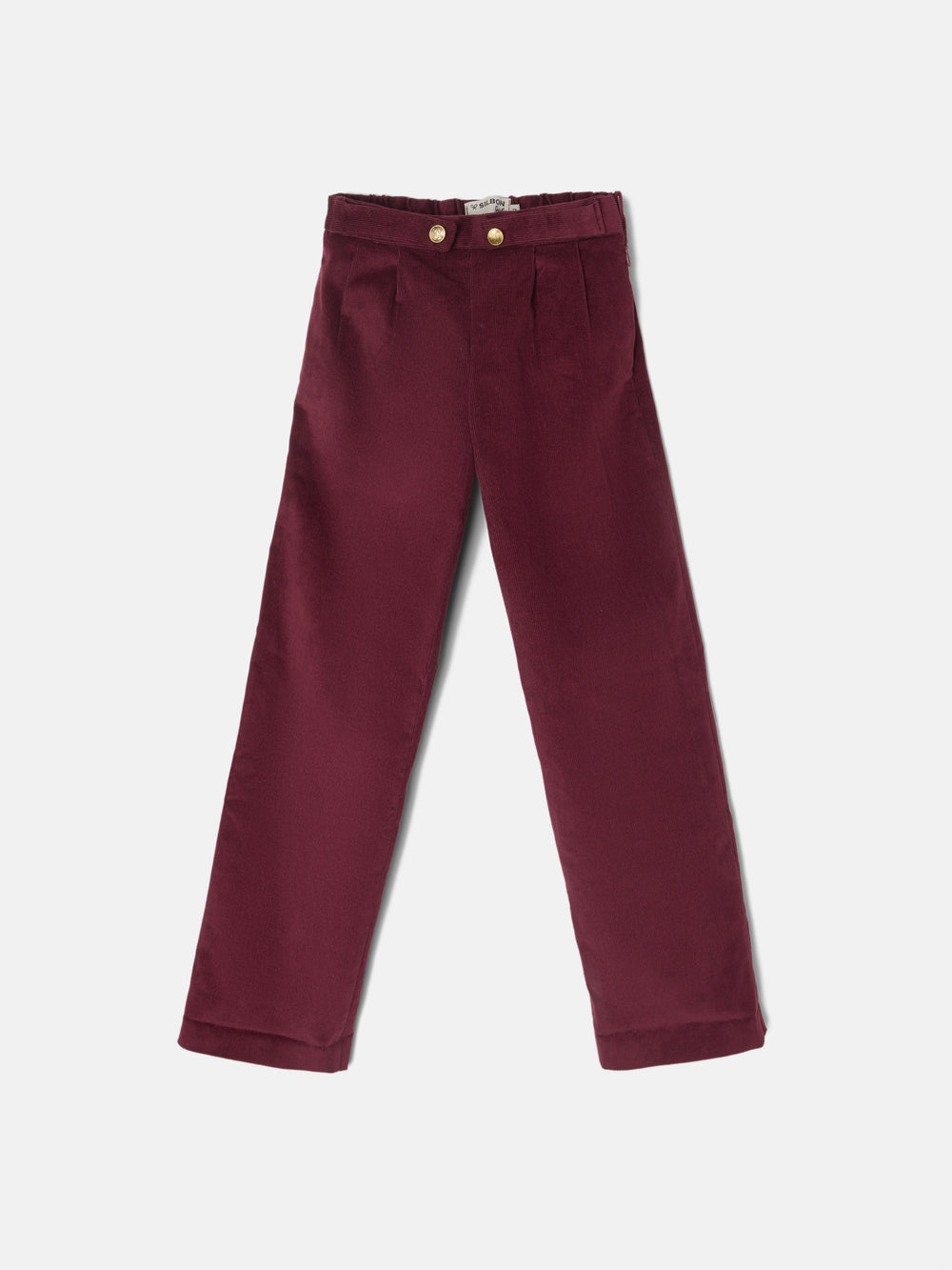 Pantalon girl pana burdeos