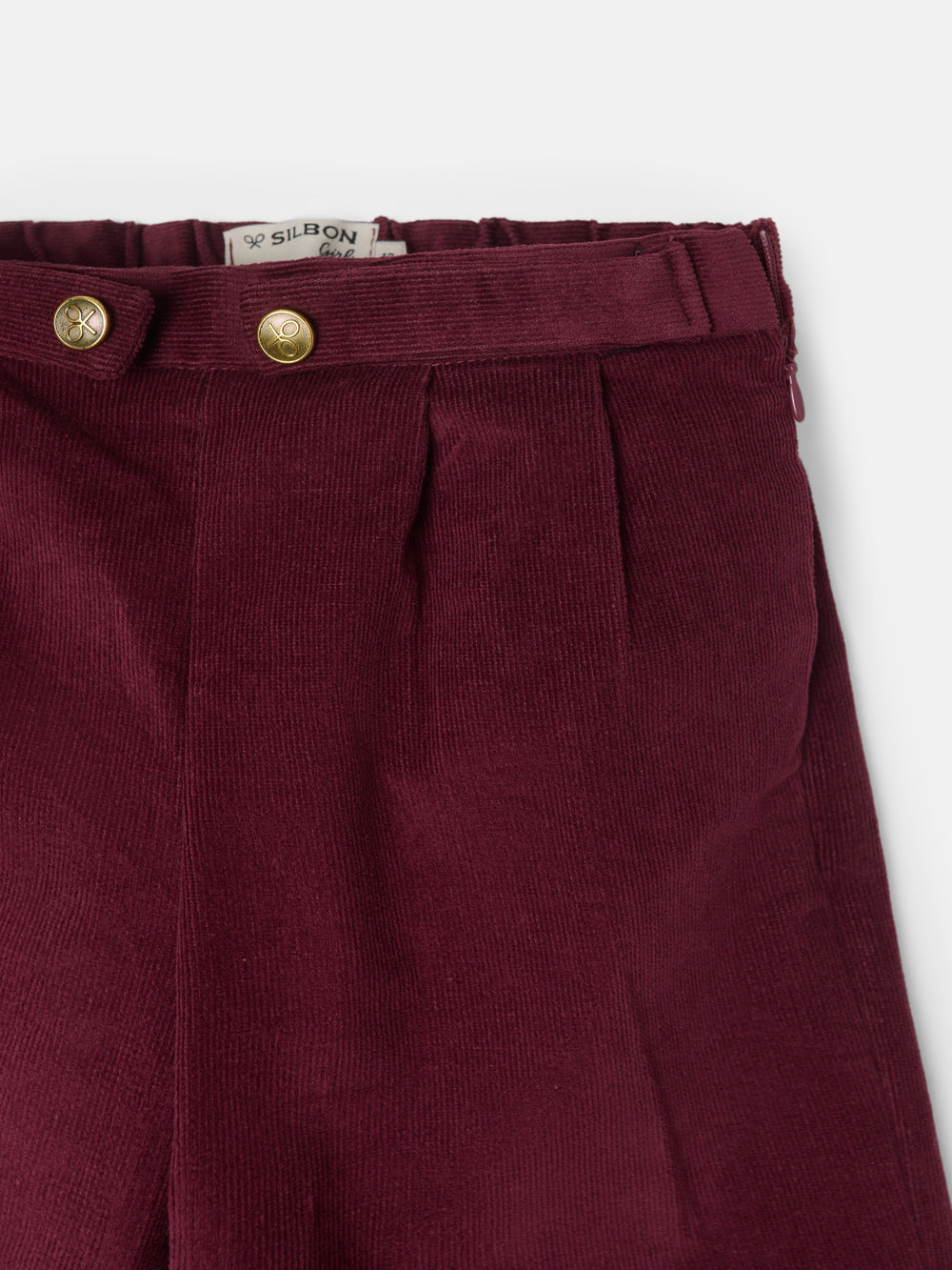 Pantalon girl pana burdeos