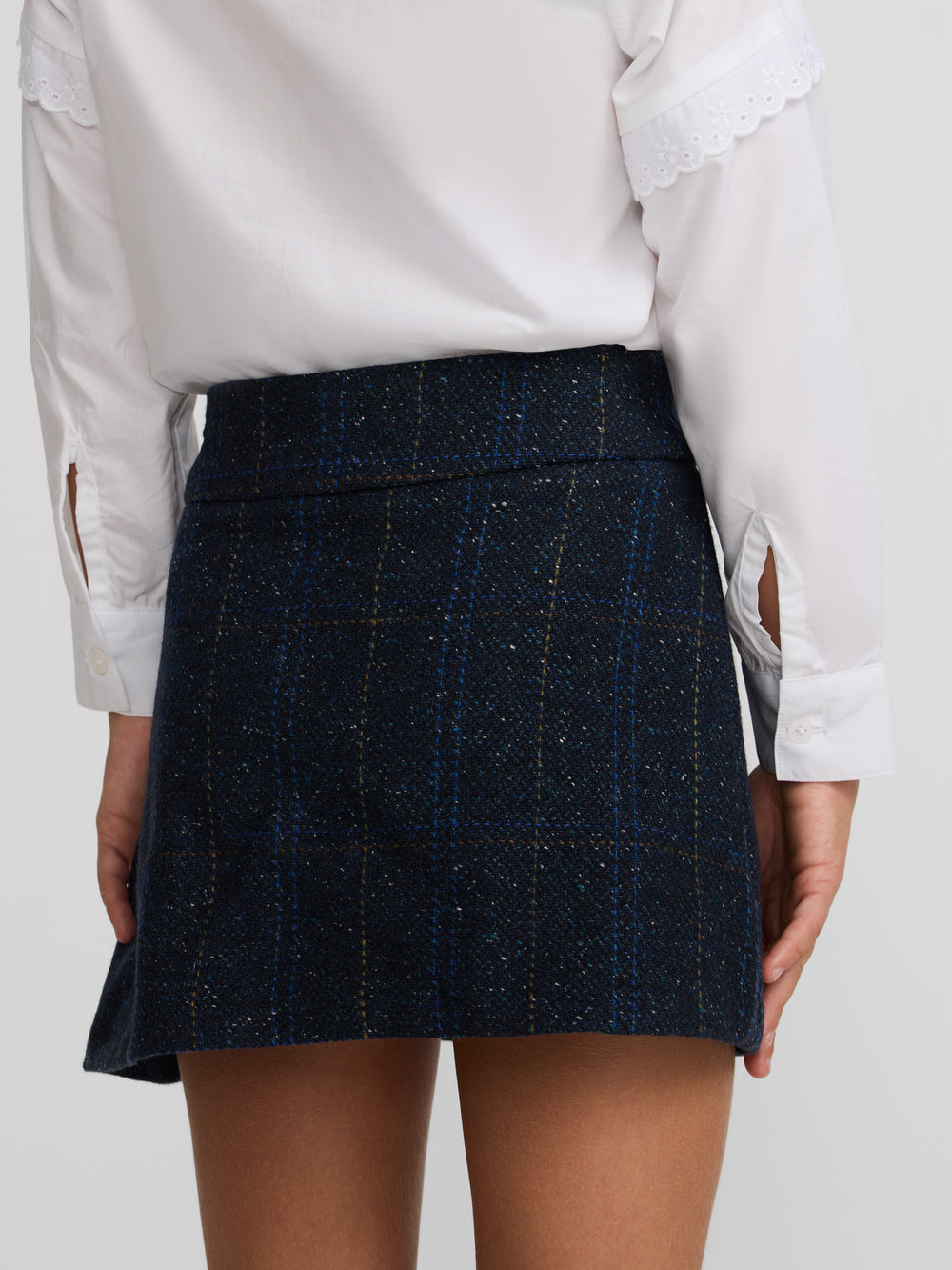 Falda girl cuadros azules