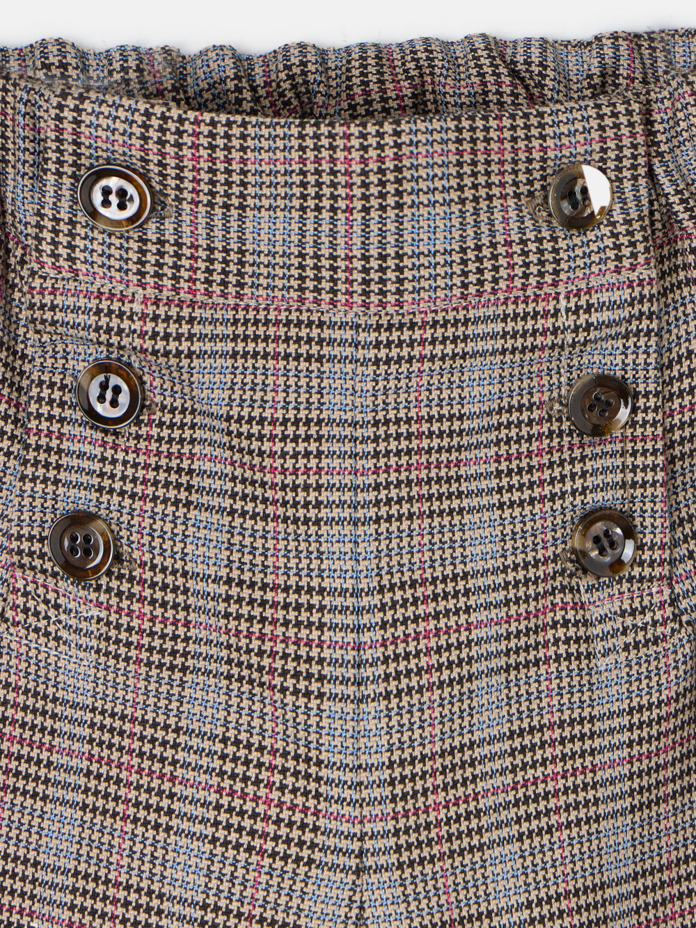 Pantalon girl cuadros marrones