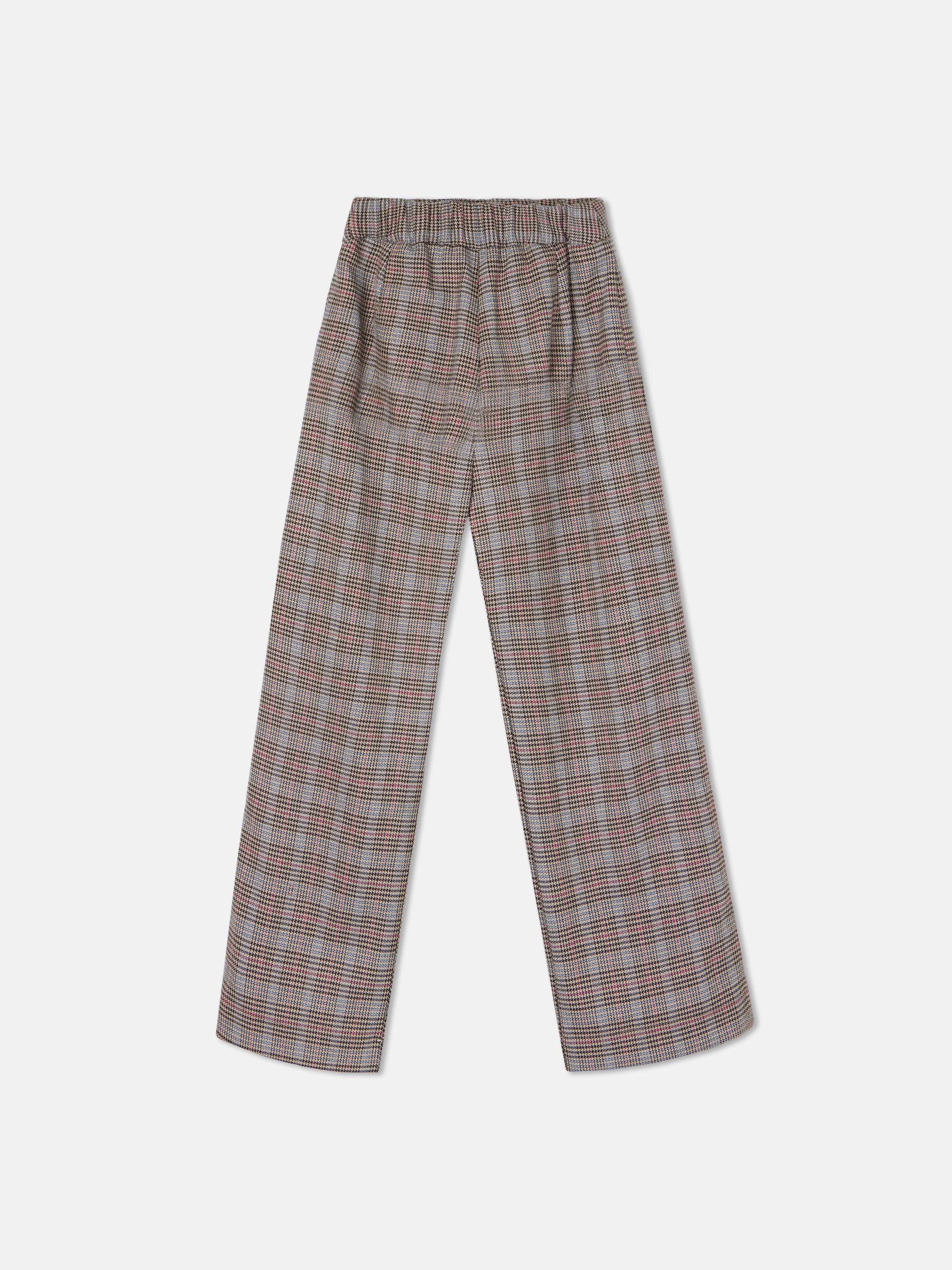 Brown plaid girl pants