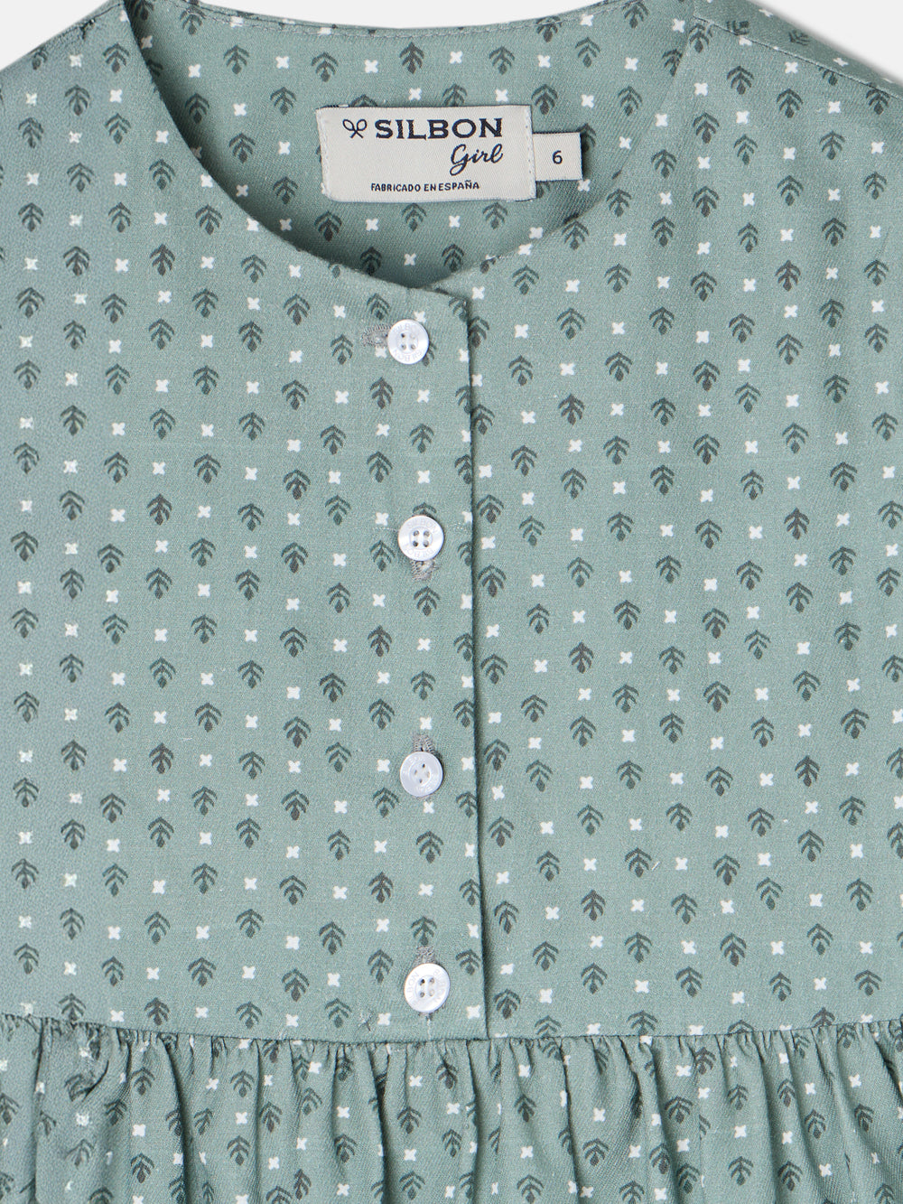 Vestido girl estampado verde