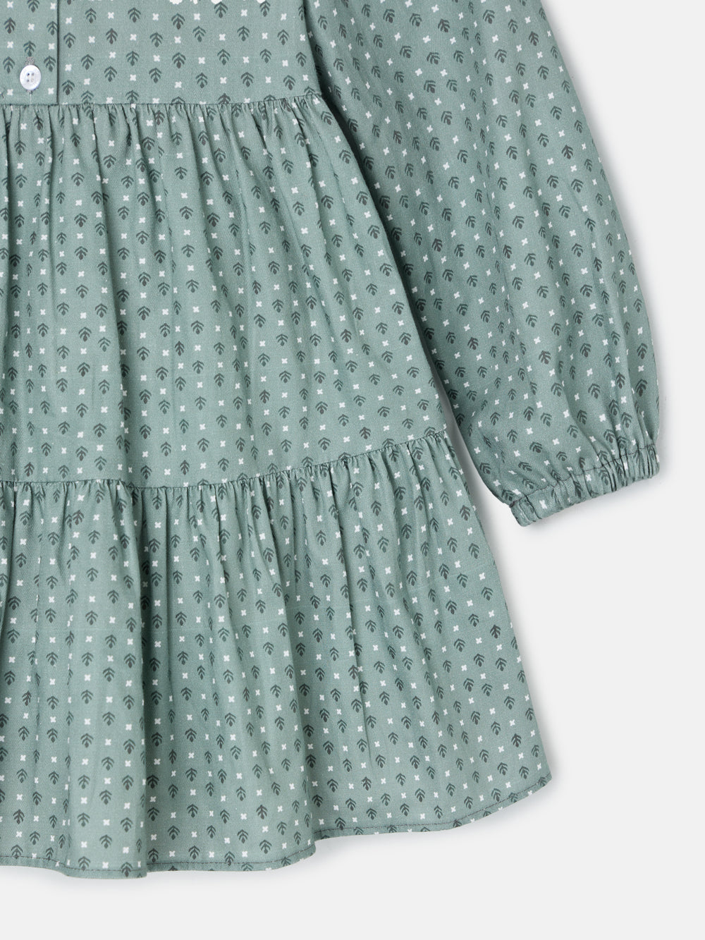 Vestido girl estampado verde