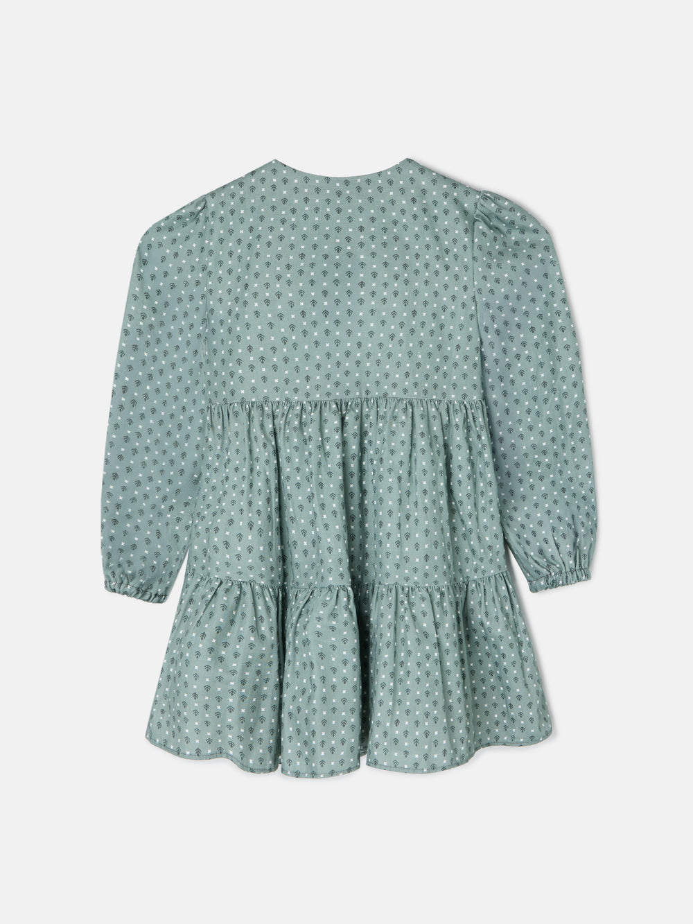 Vestido girl estampado verde