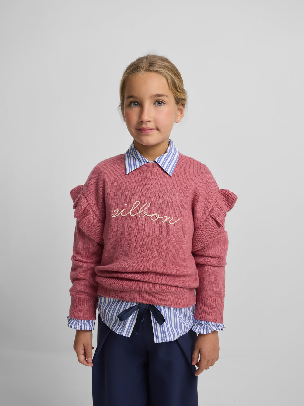 Jersey girl punto silbon rosa