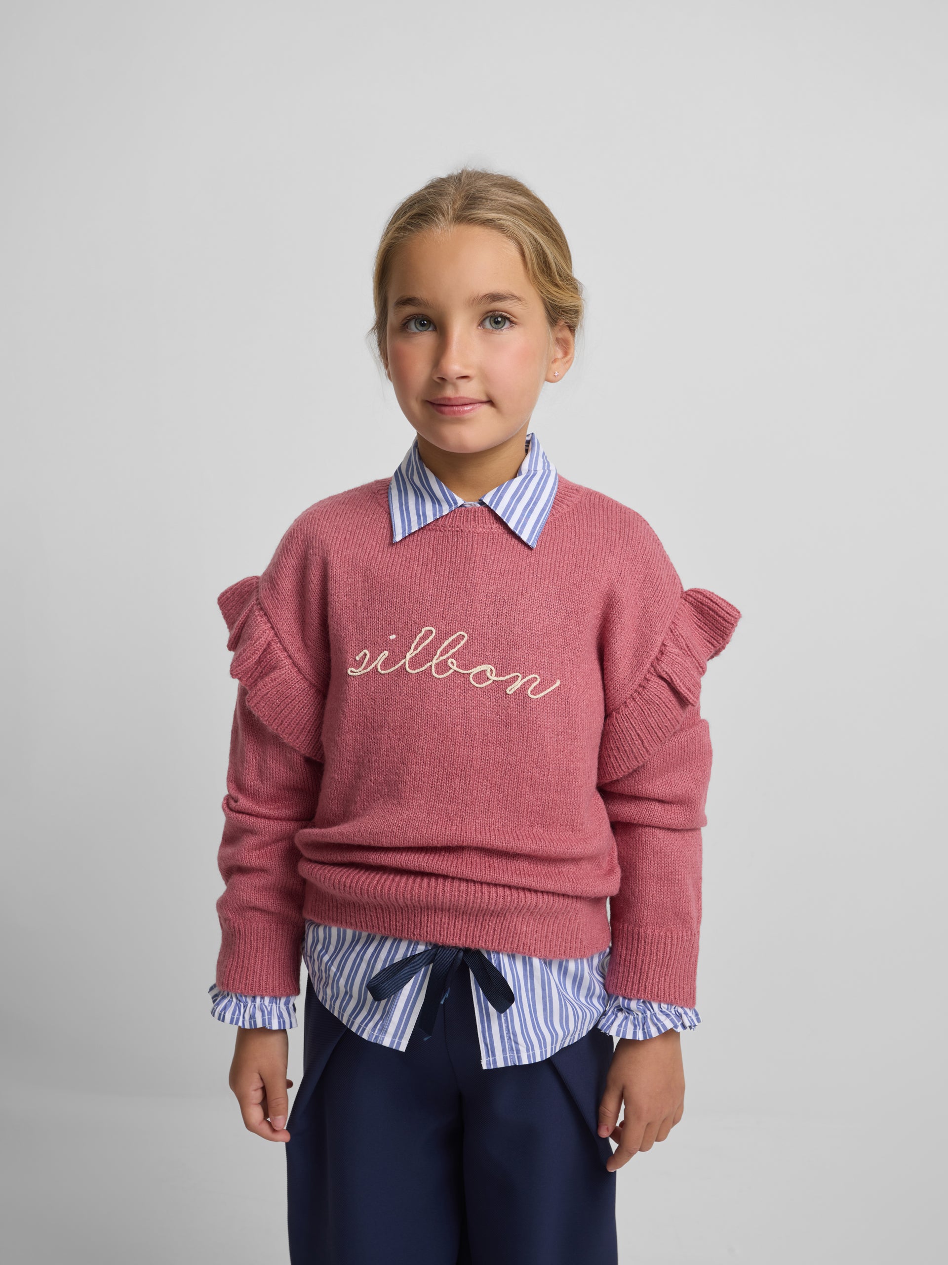 Jersey girl punto silbon rosa