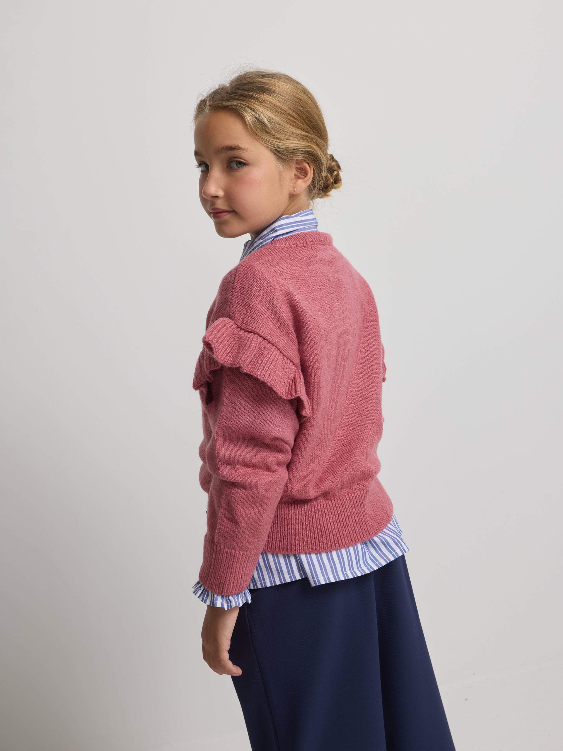 Jersey girl punto silbon rosa