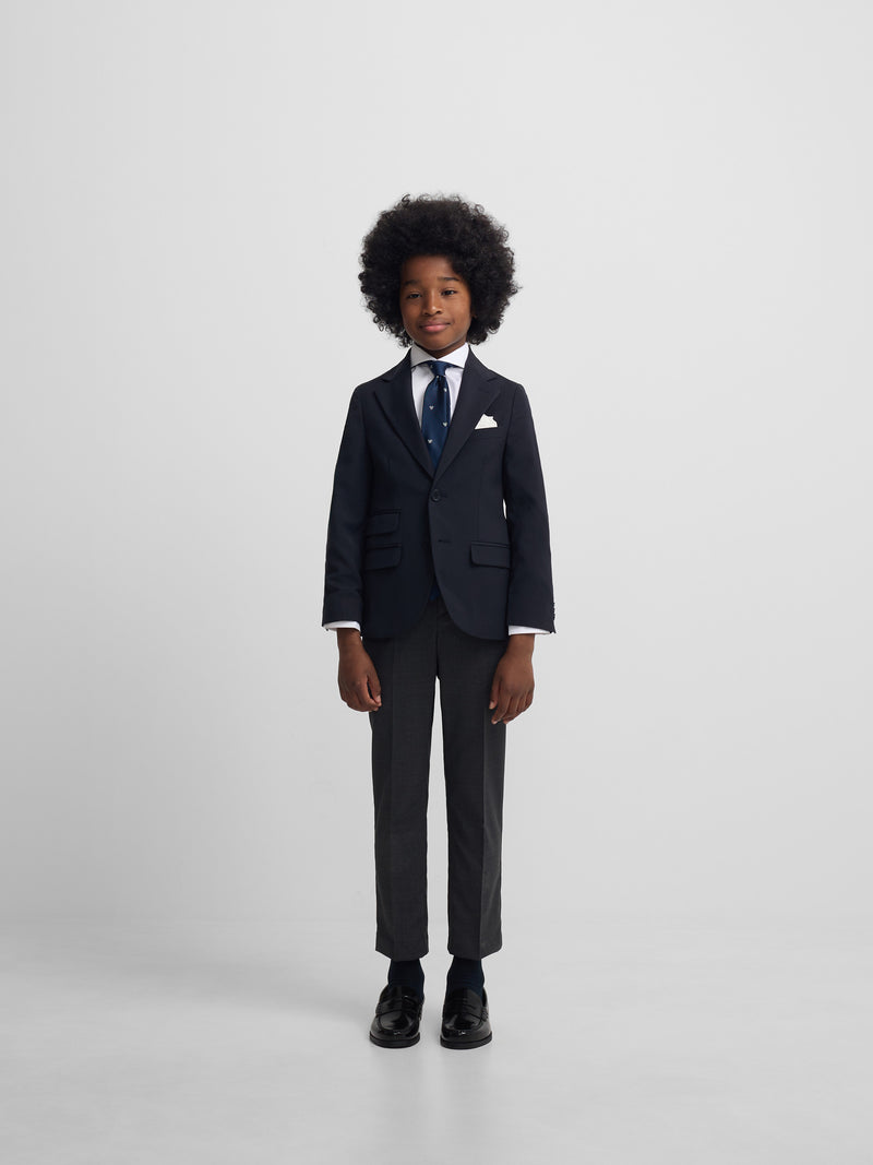 Veste blazer classique enfant bleu marine