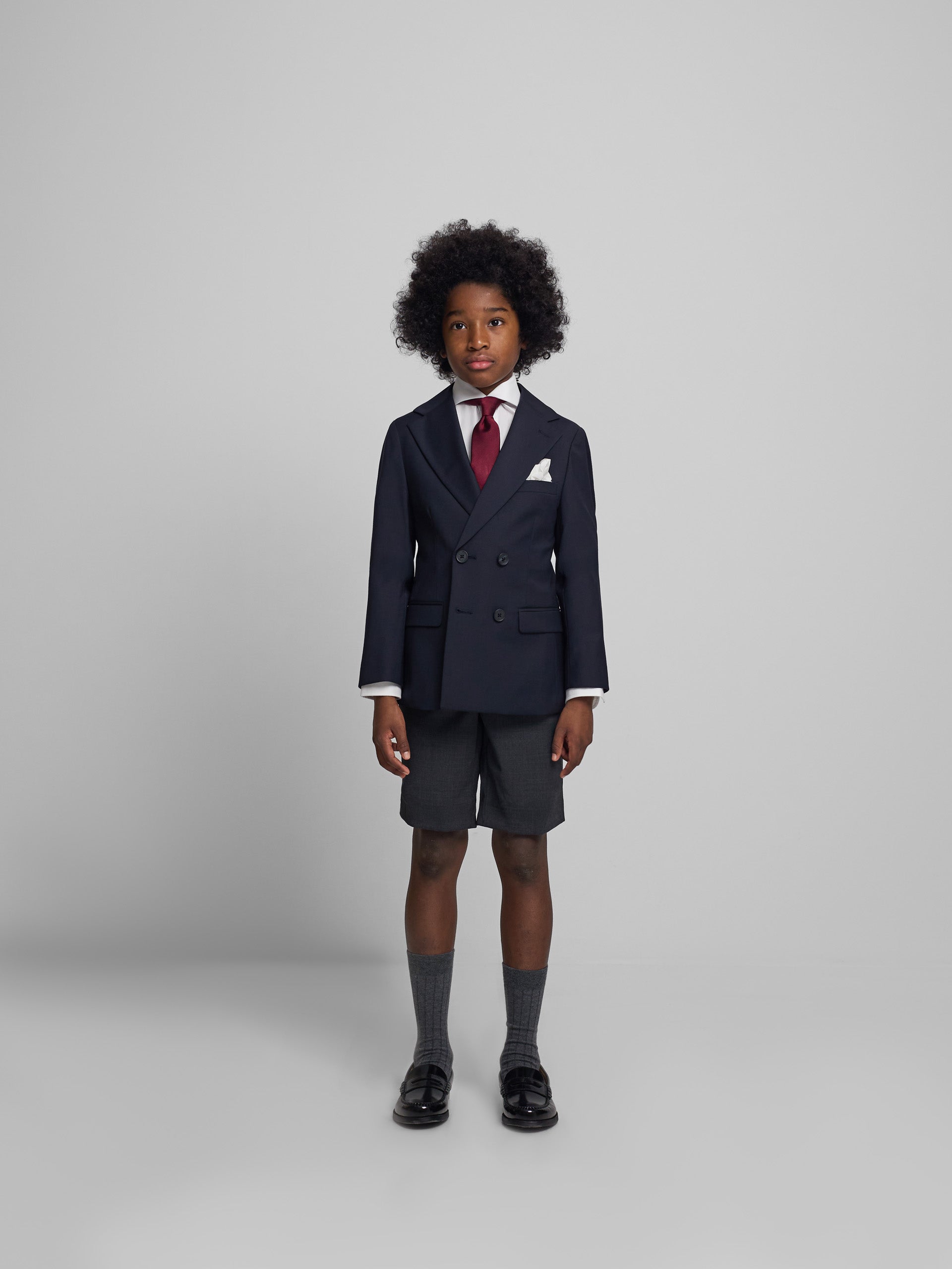 Americana kids clasica cruzada azul marino