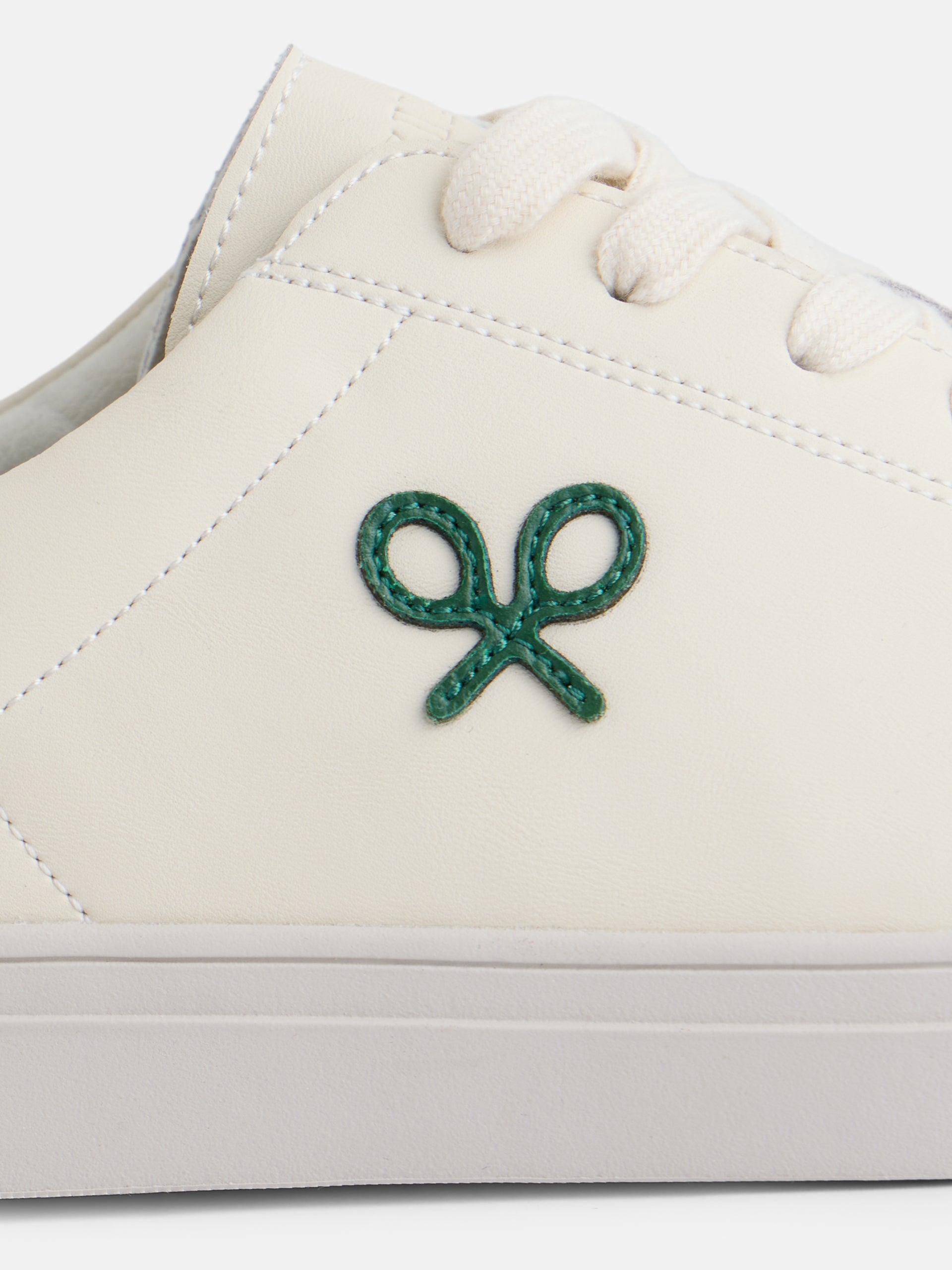 Sapatilha Silbon clássica branca e verde