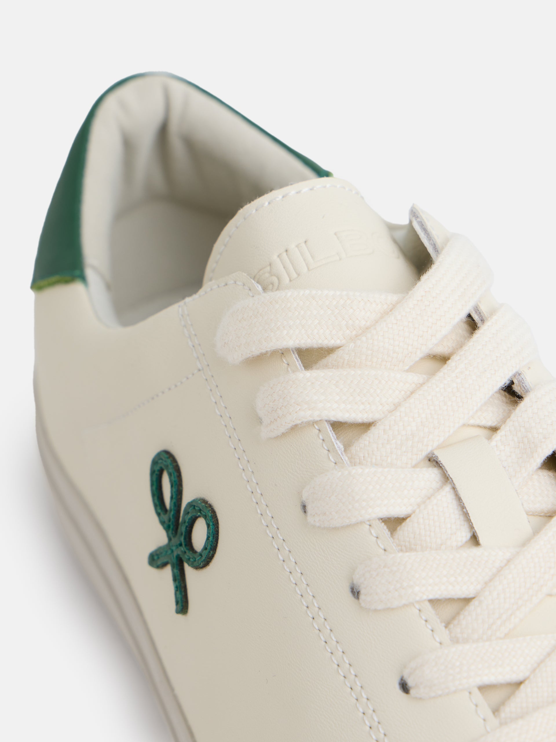 Sapatilha Silbon clássica branca e verde